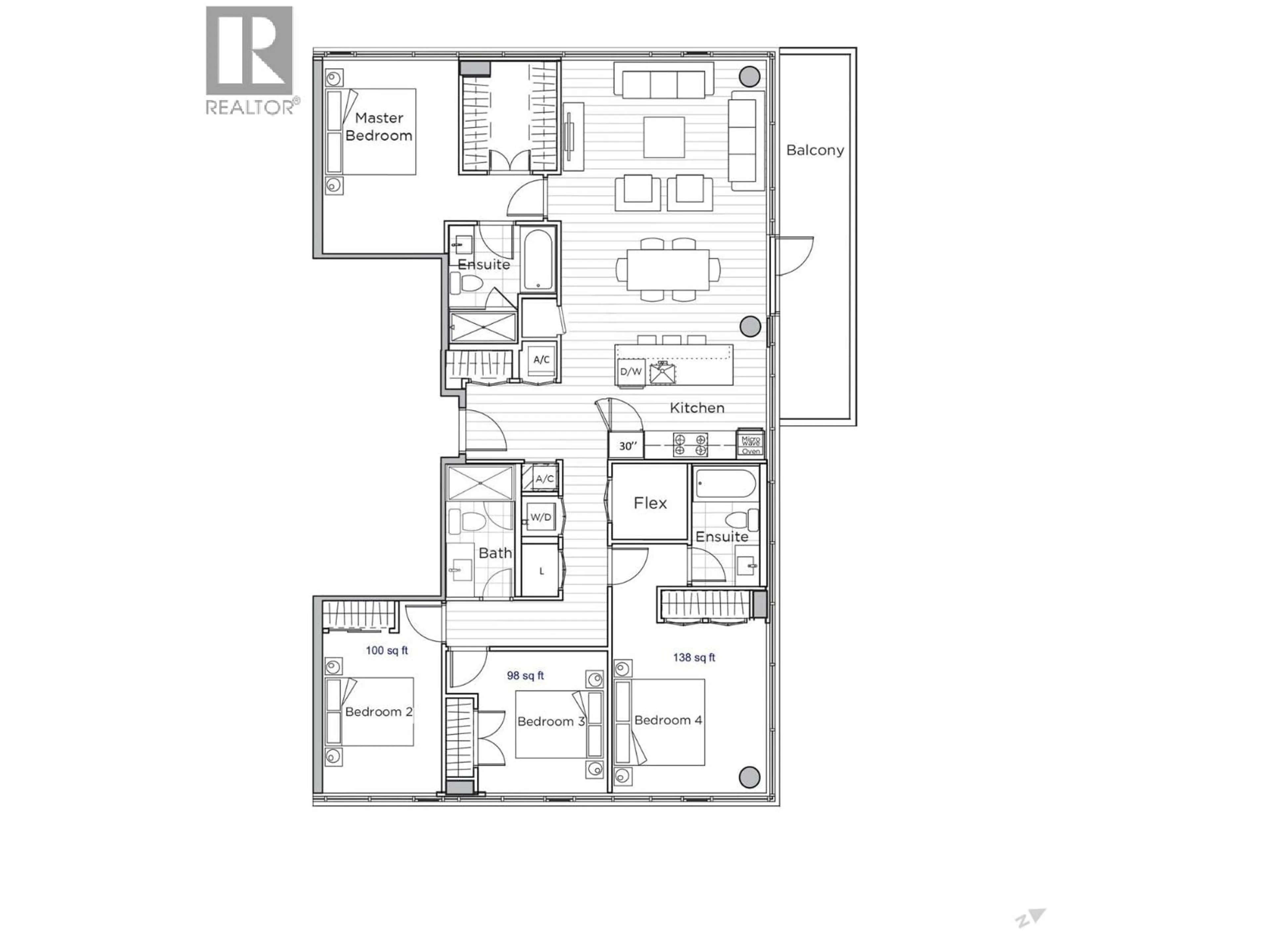 Floor plan for 1200 - 8160 MCMYN WAY, Richmond British Columbia V6X0V2