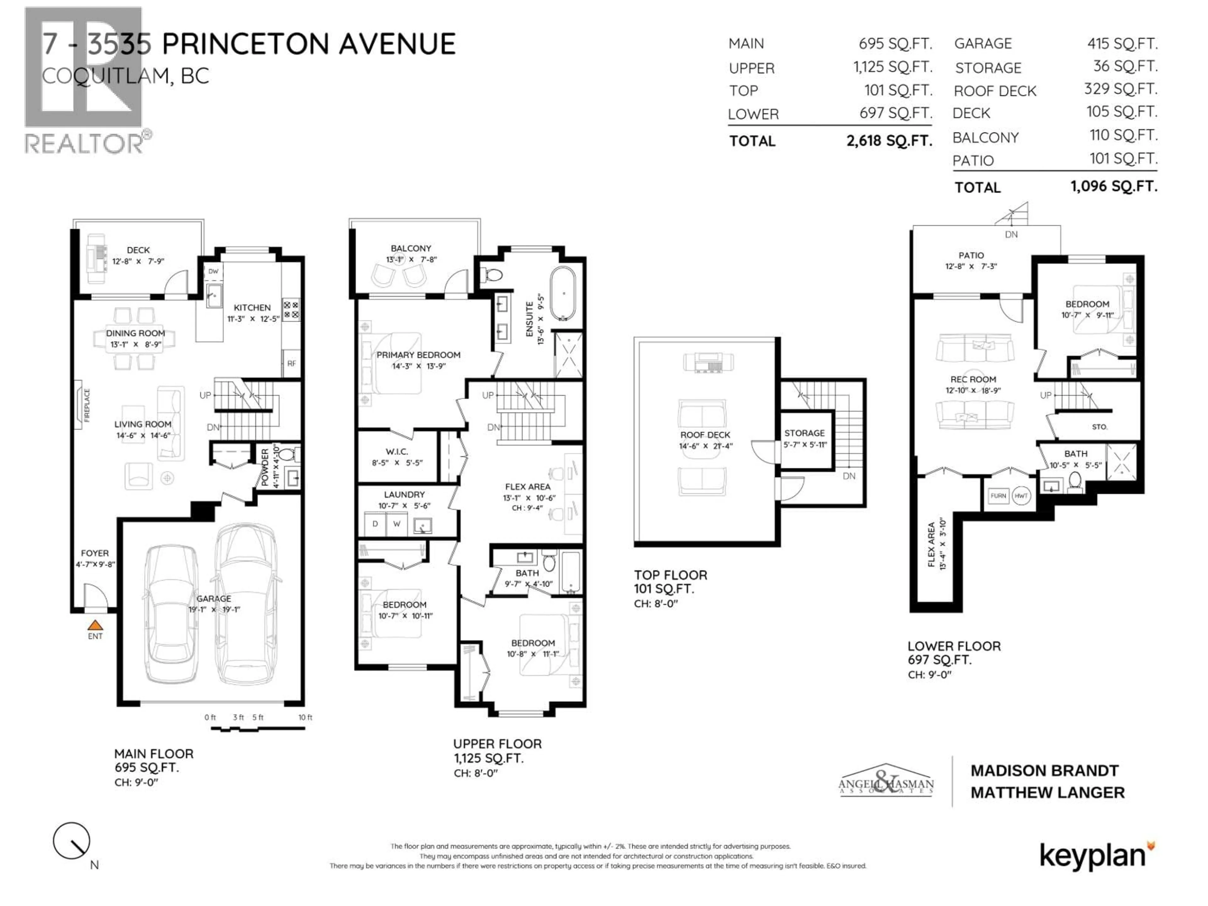 Floor plan for 7 - 3535 PRINCETON AVENUE, Coquitlam British Columbia V3E0P1