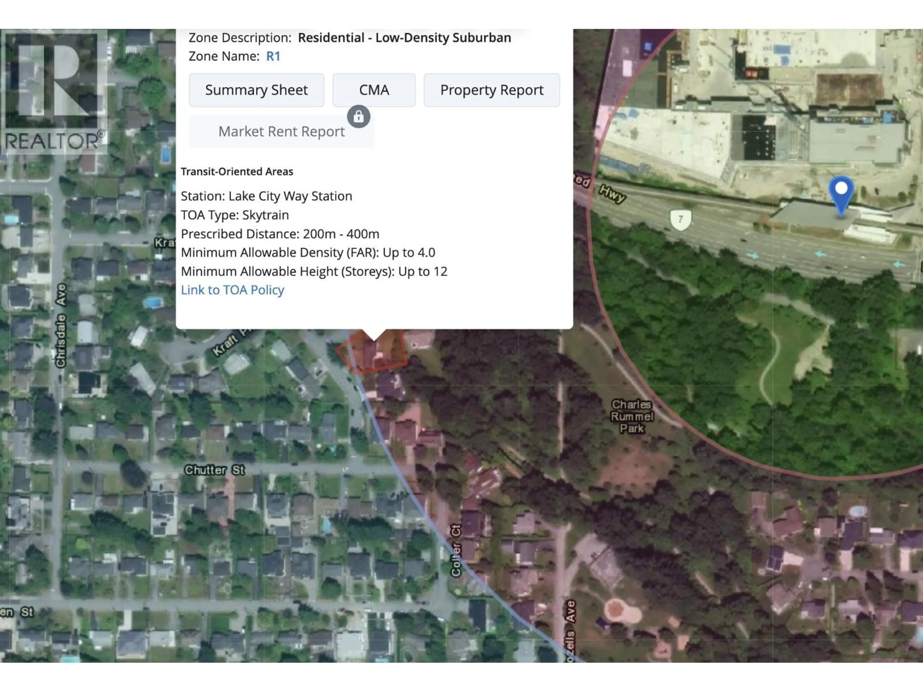 A pic from outside/outdoor area/front of a property/back of a property/a pic from drone, street for 7566 KRAFT PLACE, Burnaby British Columbia V5A1Z6