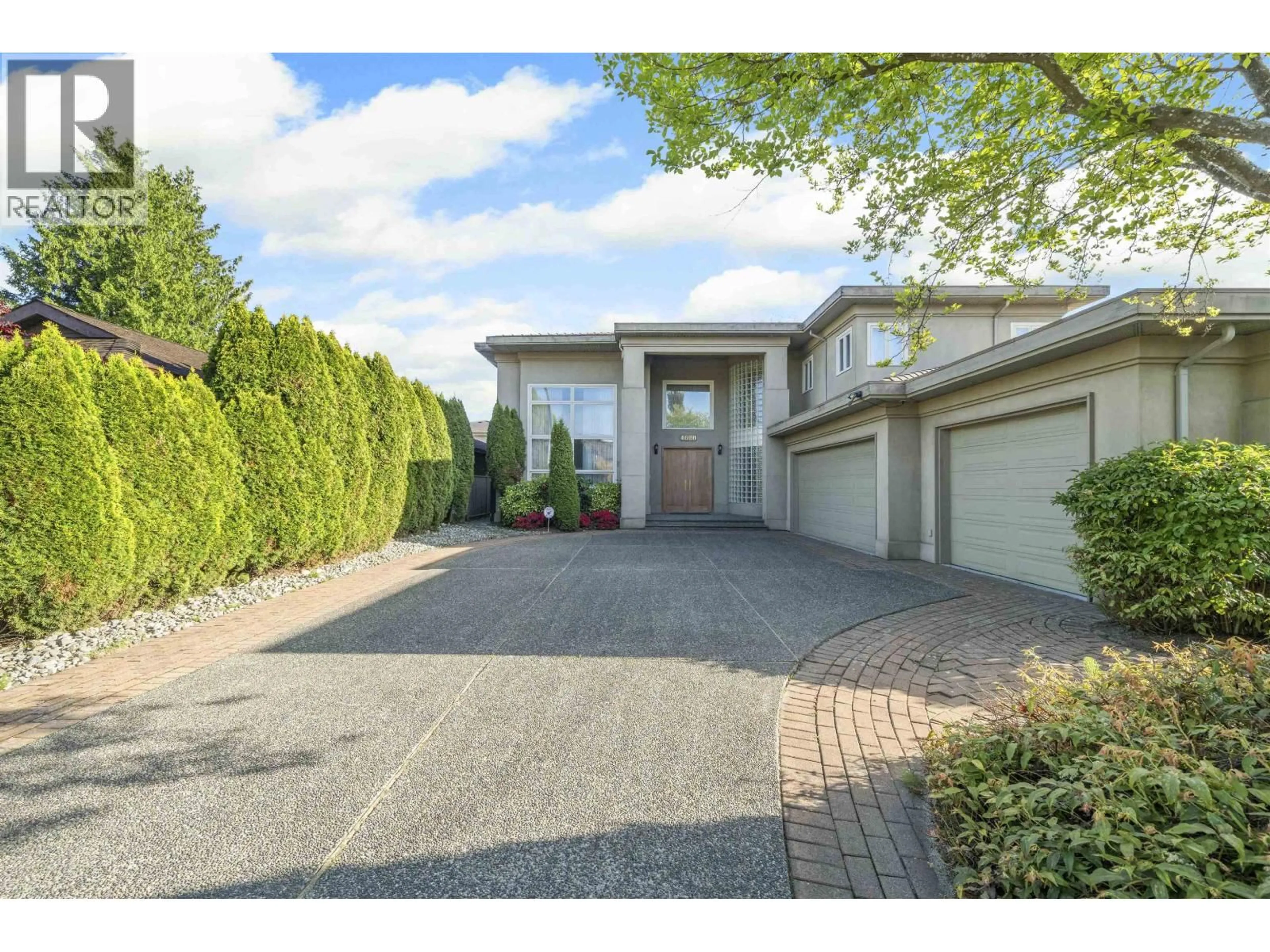 A pic from outside/outdoor area/front of a property/back of a property/a pic from drone, street for 4620 GRANVILLE AVENUE, Richmond British Columbia V7C1E4
