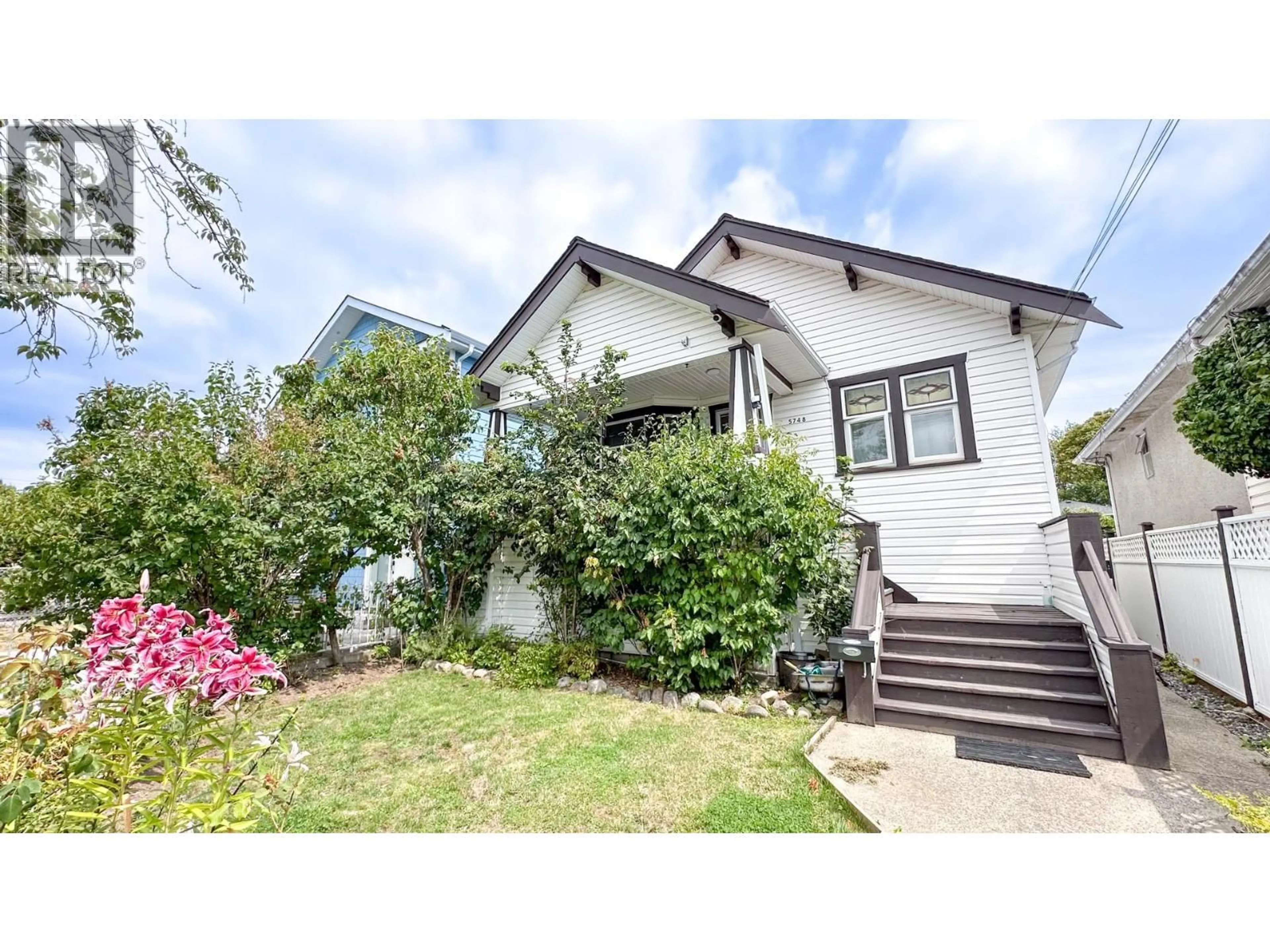 Home with vinyl exterior material, street for 5748 BERKELEY STREET, Vancouver British Columbia V5R3H2