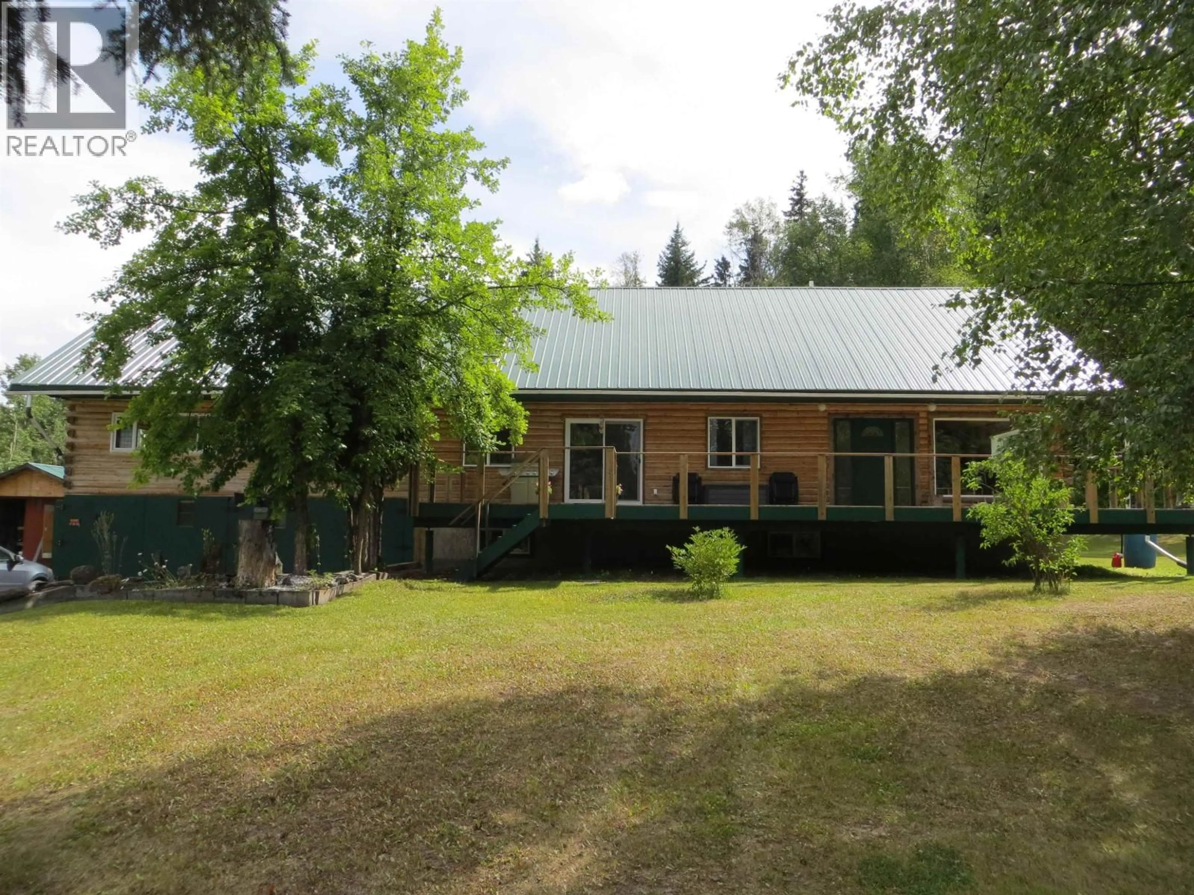 A pic from outside/outdoor area/front of a property/back of a property/a pic from drone, building for 705 FRANCOIS LAKE ROAD, Fraser Lake British Columbia V0J1S0