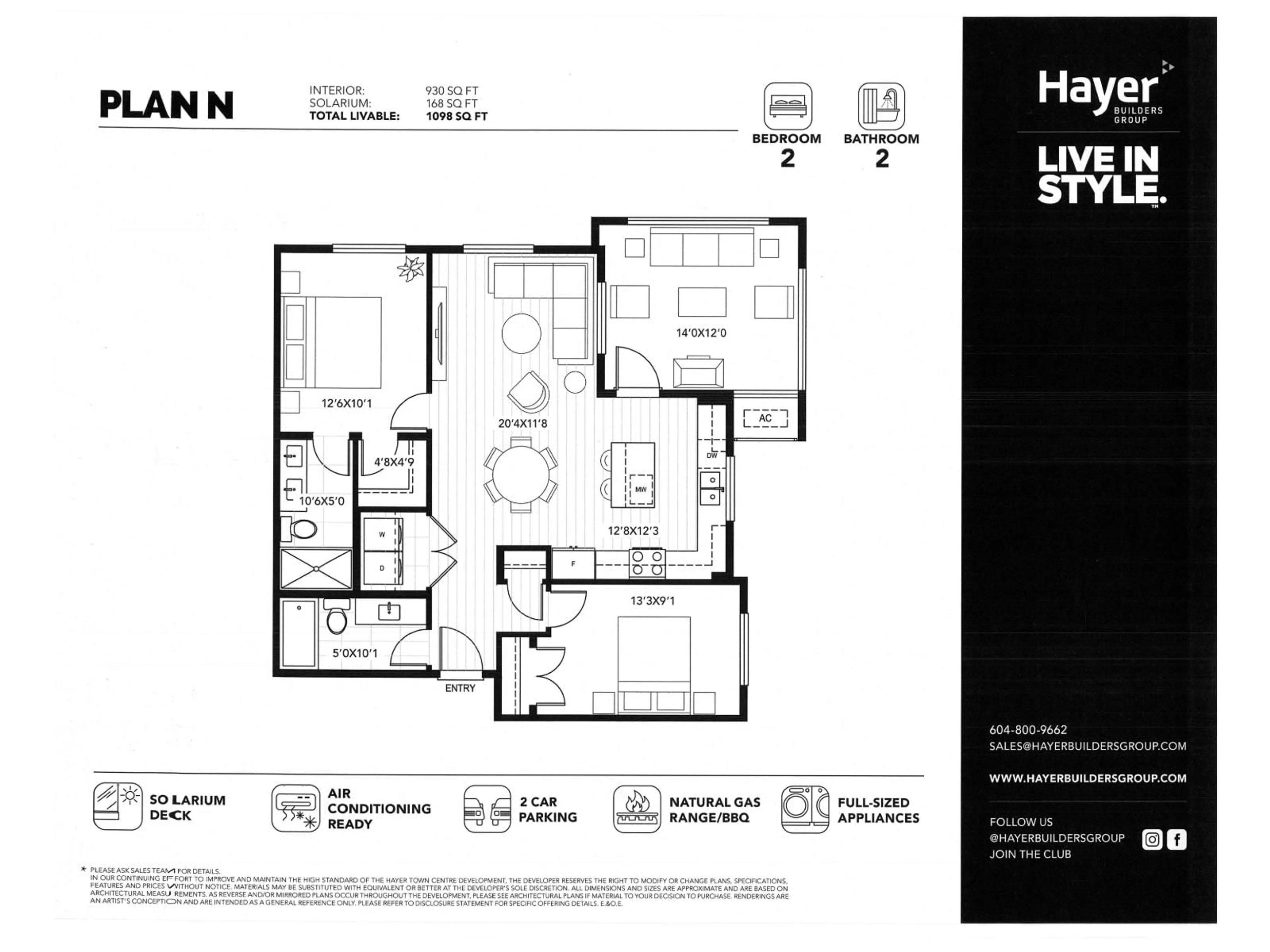 Floor plan for 509 - 19911 76, Langley British Columbia V2Y4M4