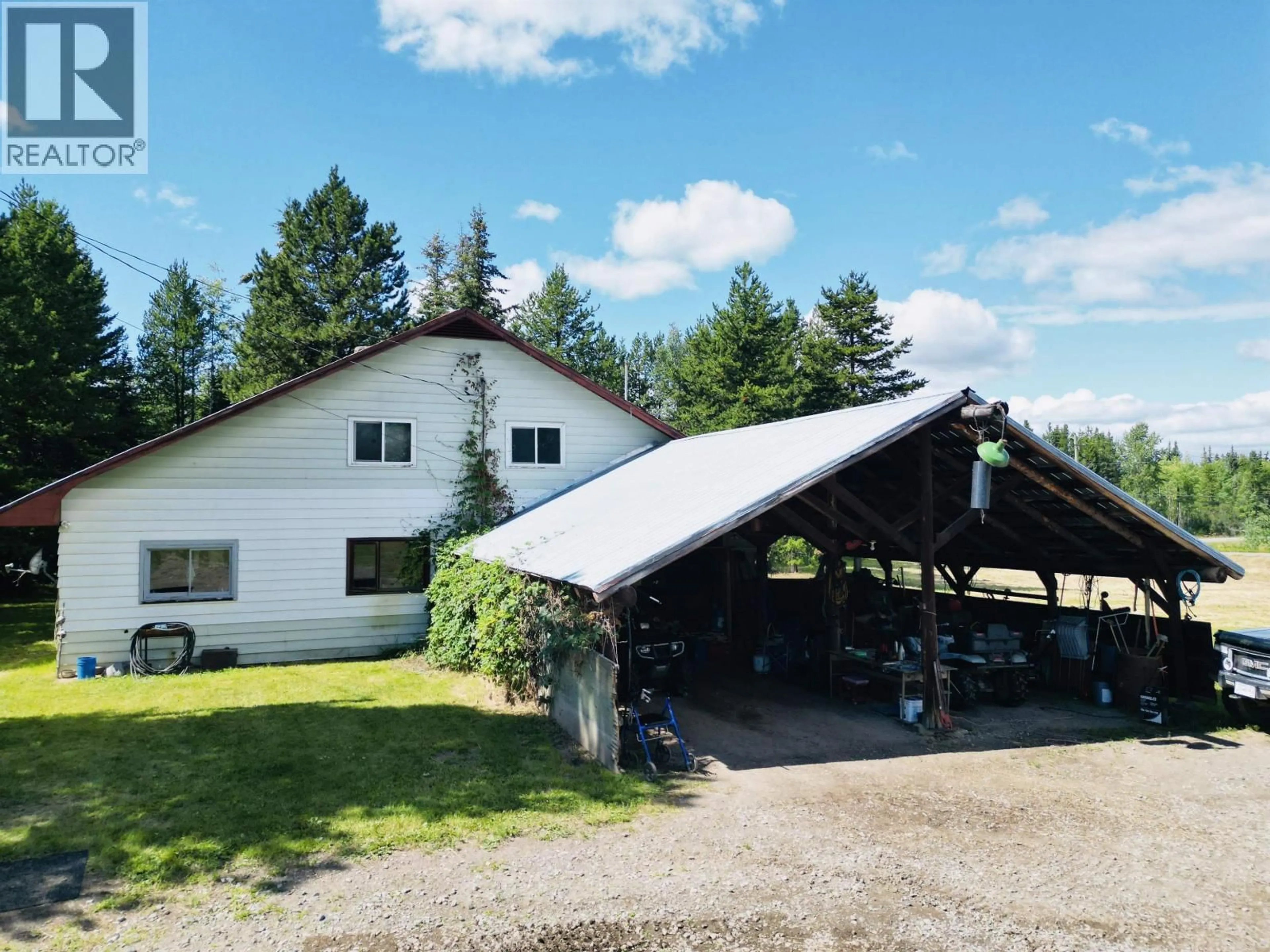A pic from outside/outdoor area/front of a property/back of a property/a pic from drone, building for 7349 PERRY ROAD, Burns Lake British Columbia V0J1E0