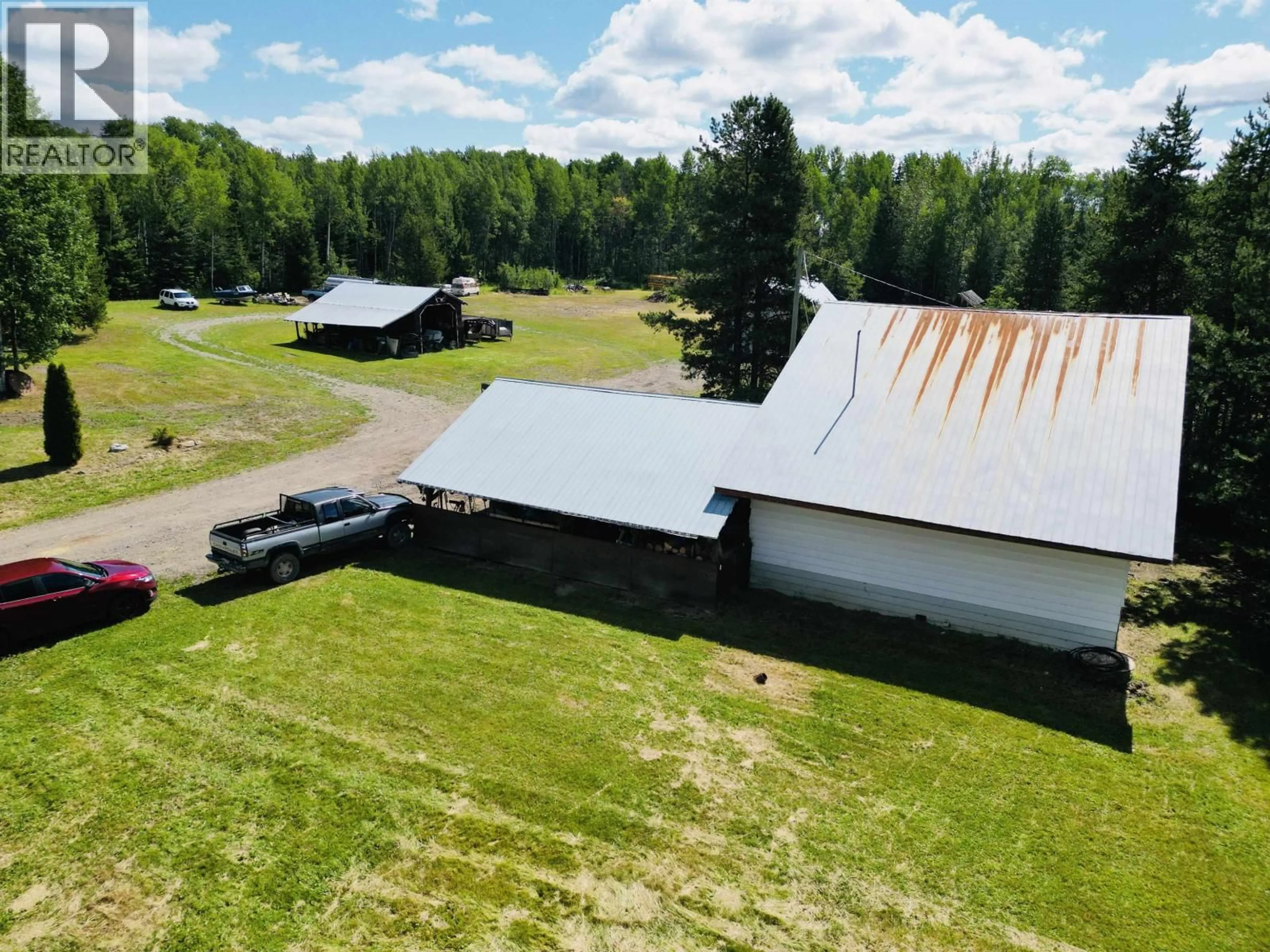 A pic from outside/outdoor area/front of a property/back of a property/a pic from drone, building for 7349 PERRY ROAD, Burns Lake British Columbia V0J1E0