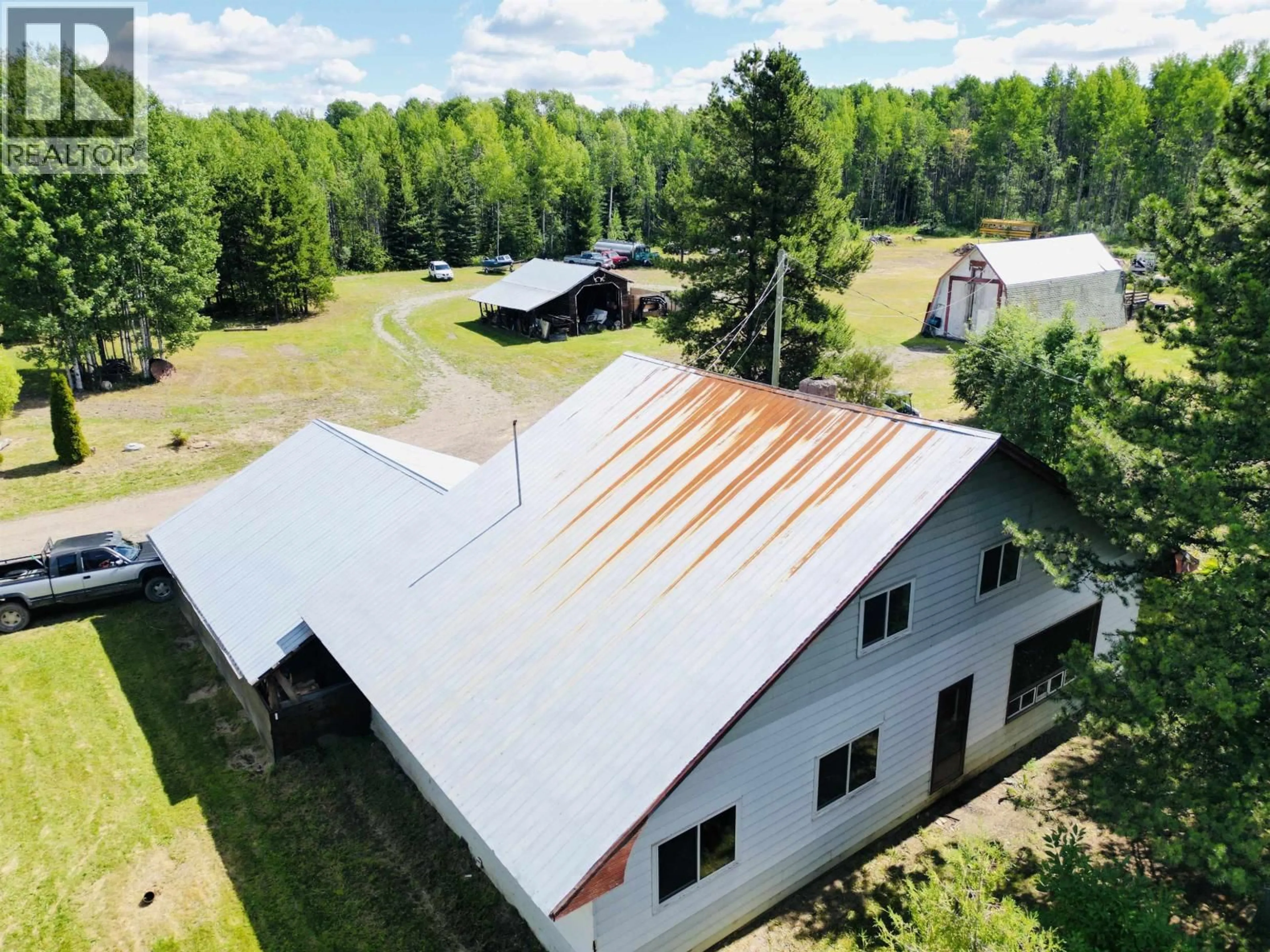 A pic from outside/outdoor area/front of a property/back of a property/a pic from drone, building for 7349 PERRY ROAD, Burns Lake British Columbia V0J1E0