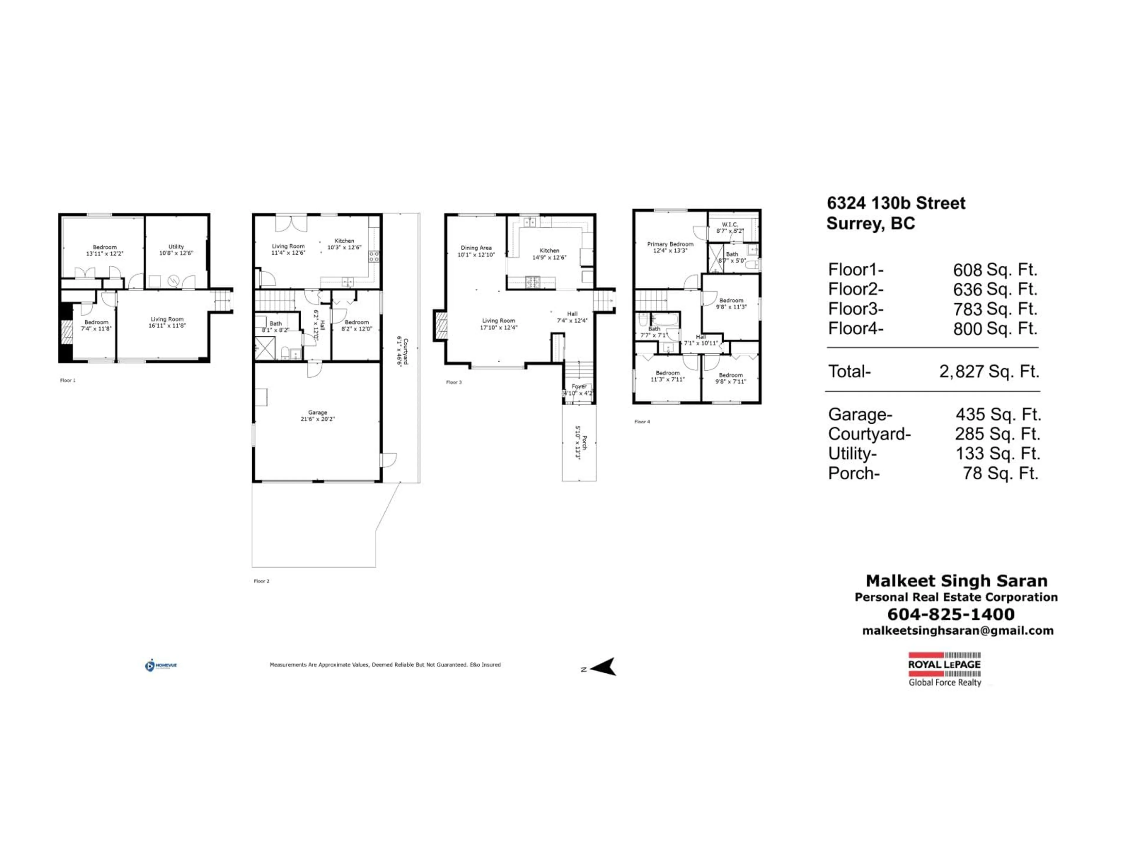 Floor plan for 6324 130B, Surrey British Columbia V3X1R4