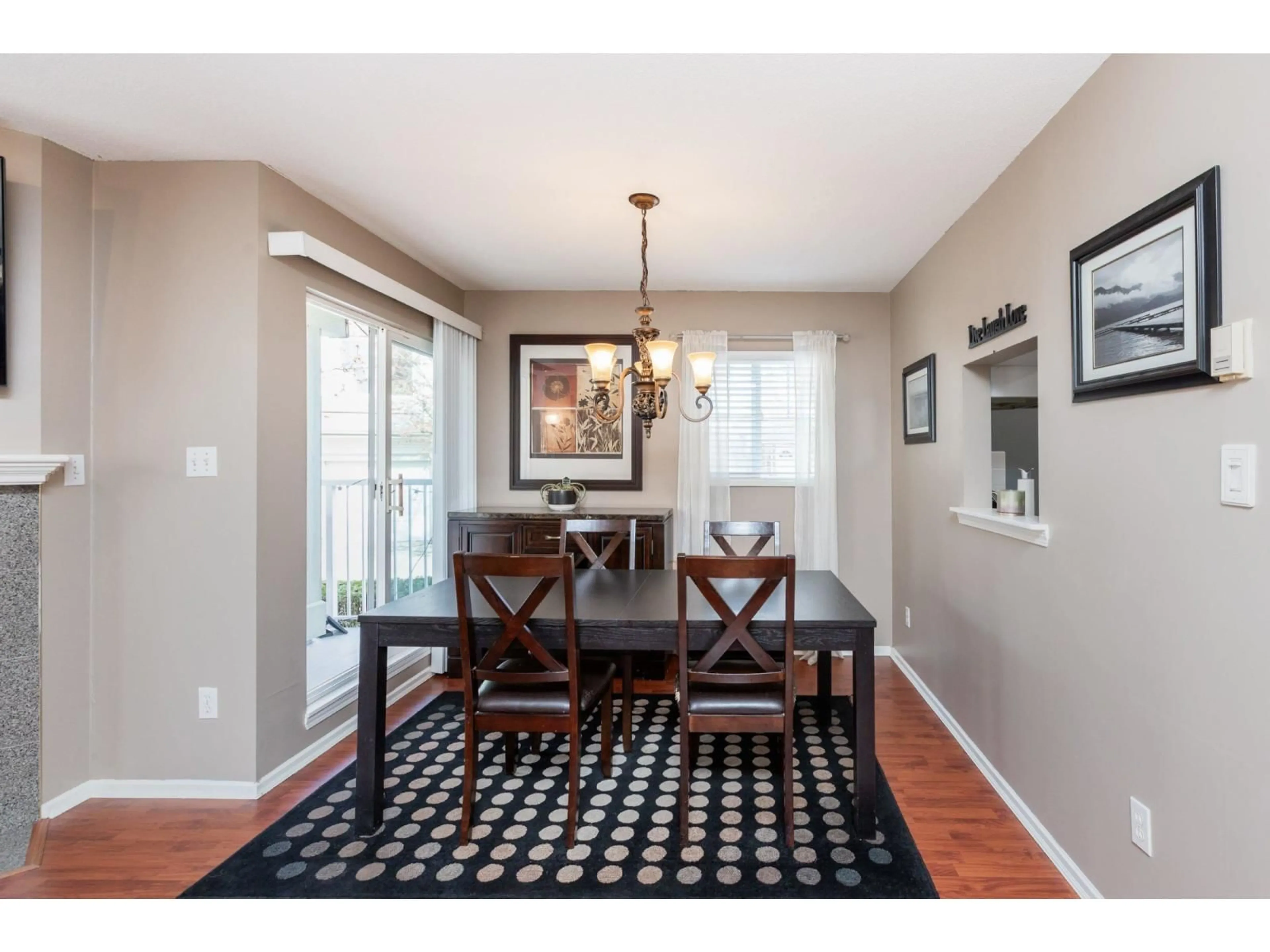 Dining room, wood/laminate floor for 54 - 8892 208, Langley British Columbia V1M2N8