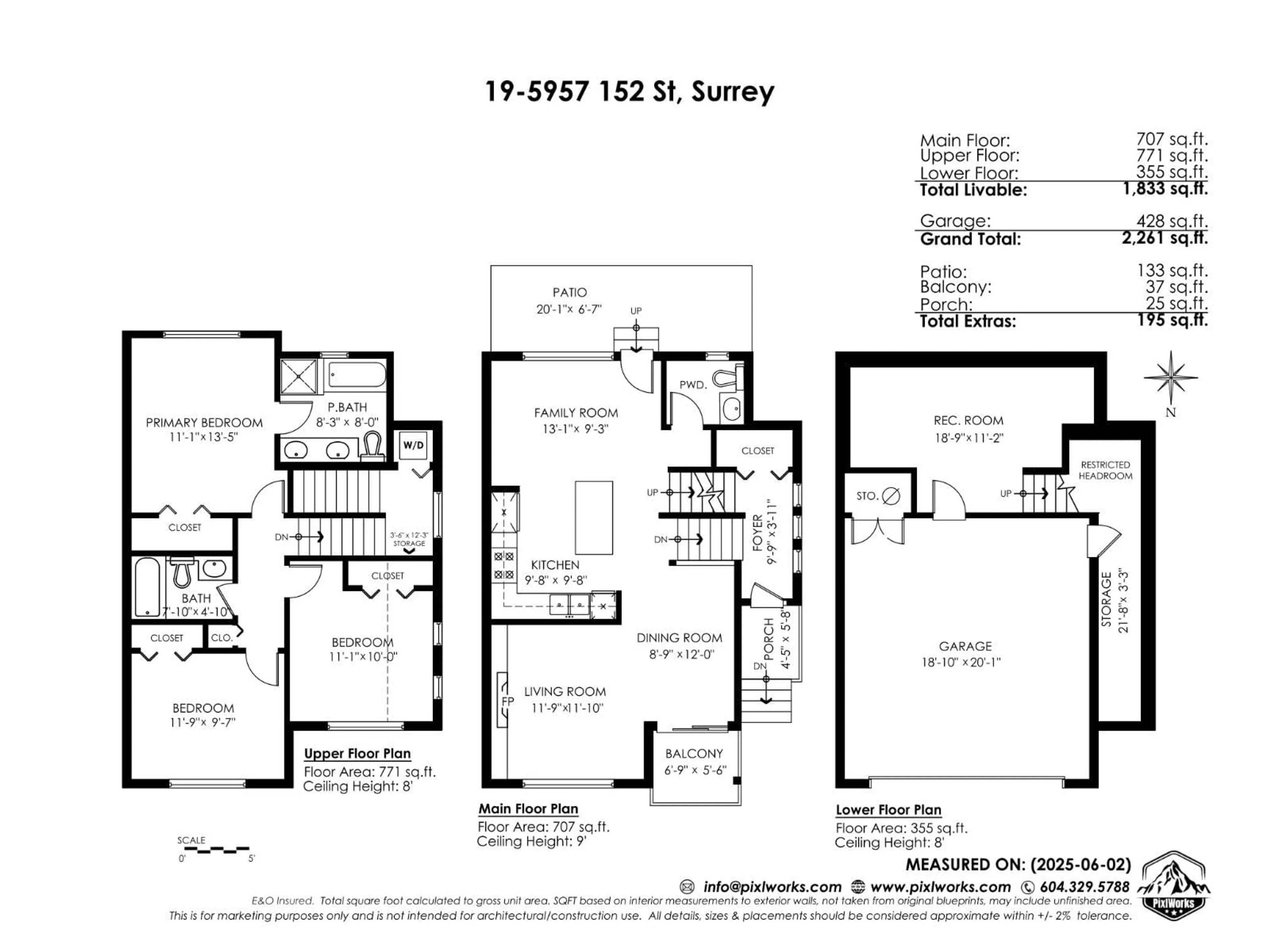 Floor plan for 19 - 5957 152, Surrey British Columbia V3S3K4