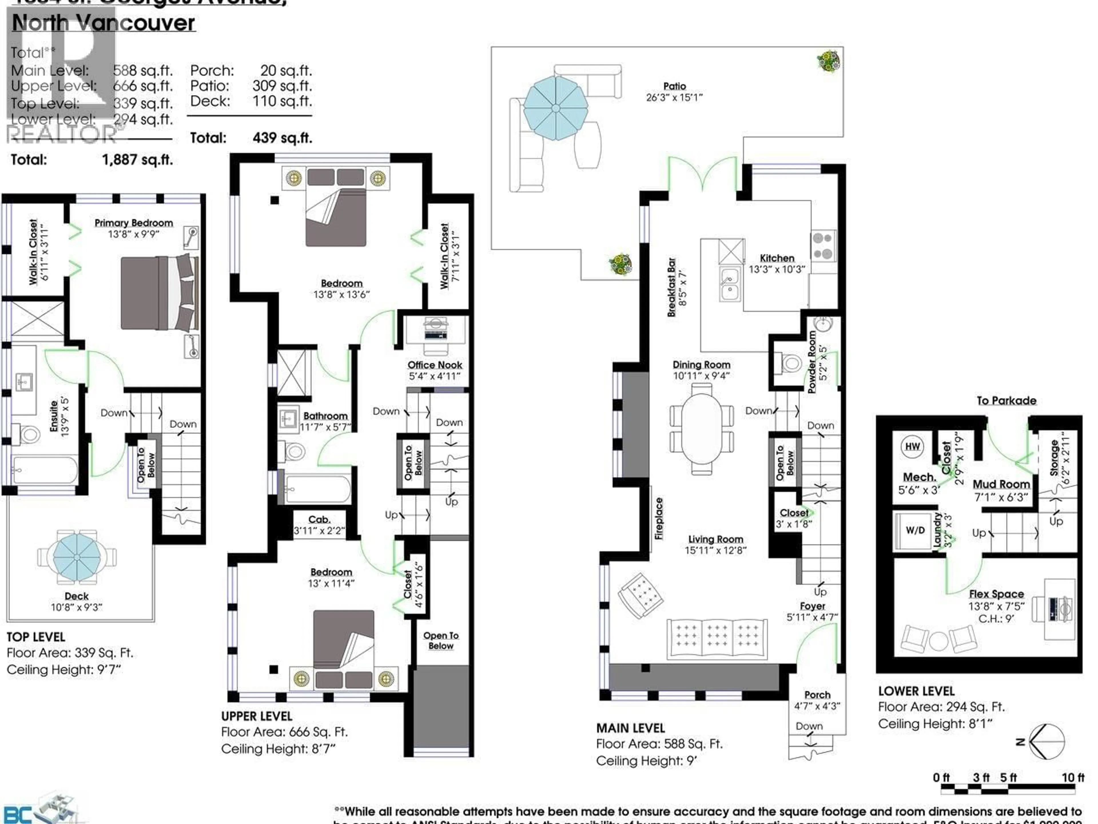 Floor plan for 1664 ST.GEORGES AVENUE, Vancouver British Columbia V7L3J7