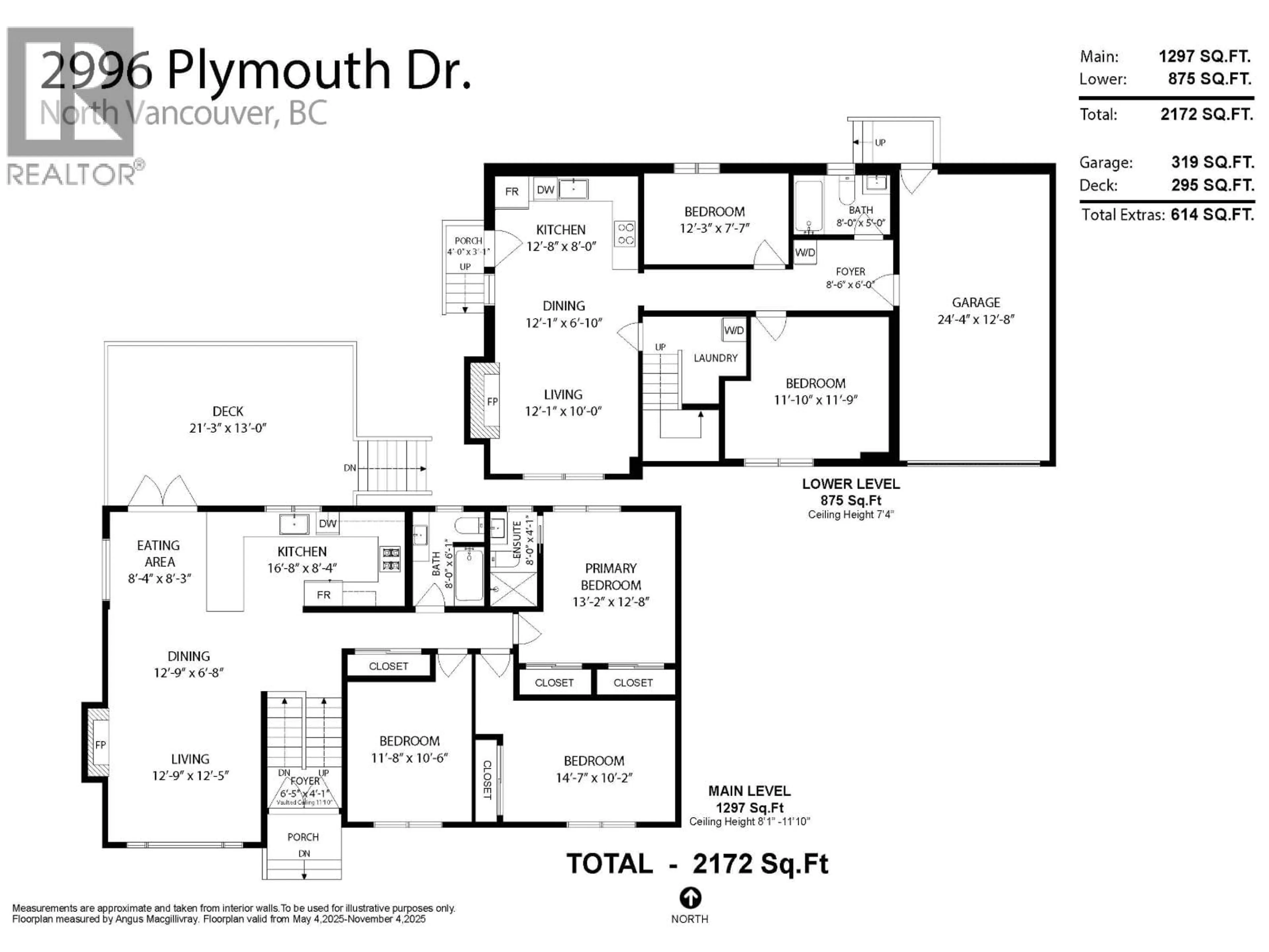 Floor plan for 2996 PLYMOUTH DRIVE, North Vancouver British Columbia V7H1C7