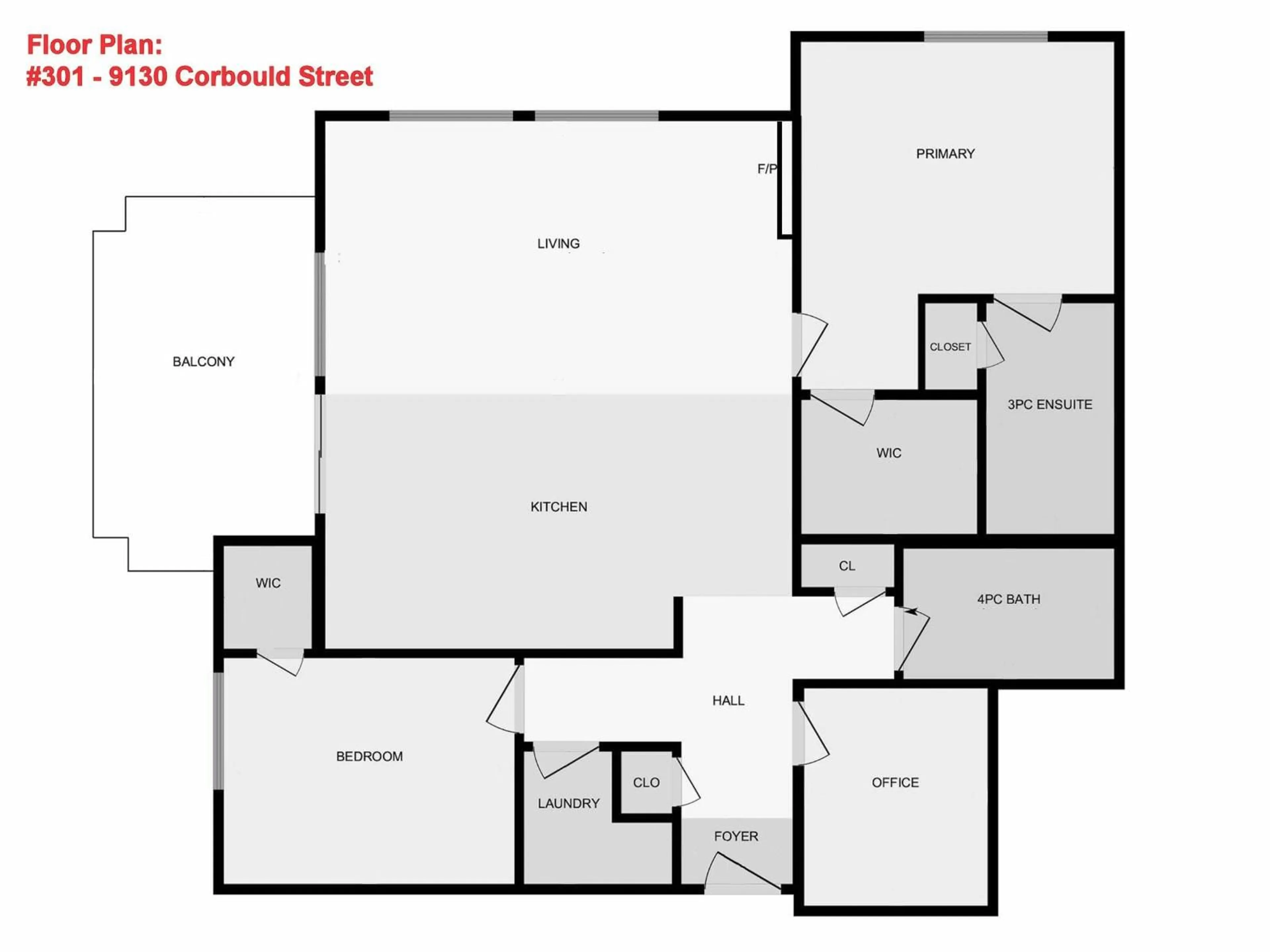 Floor plan for 301 - 9130 CORBOULD STREET, Chilliwack British Columbia V2P4A5