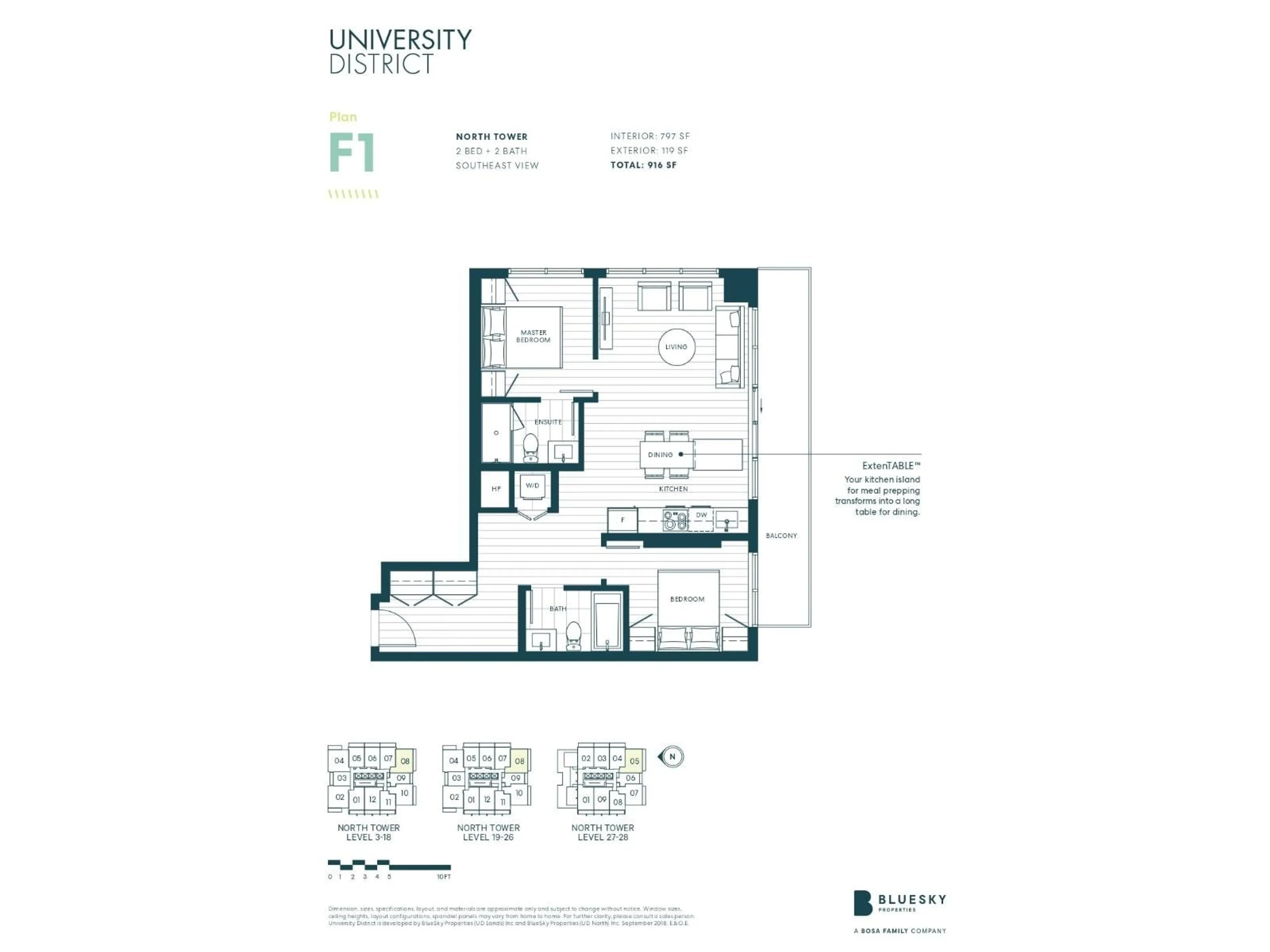 Floor plan for 2508 - 13428 105, Surrey British Columbia V3T0S6