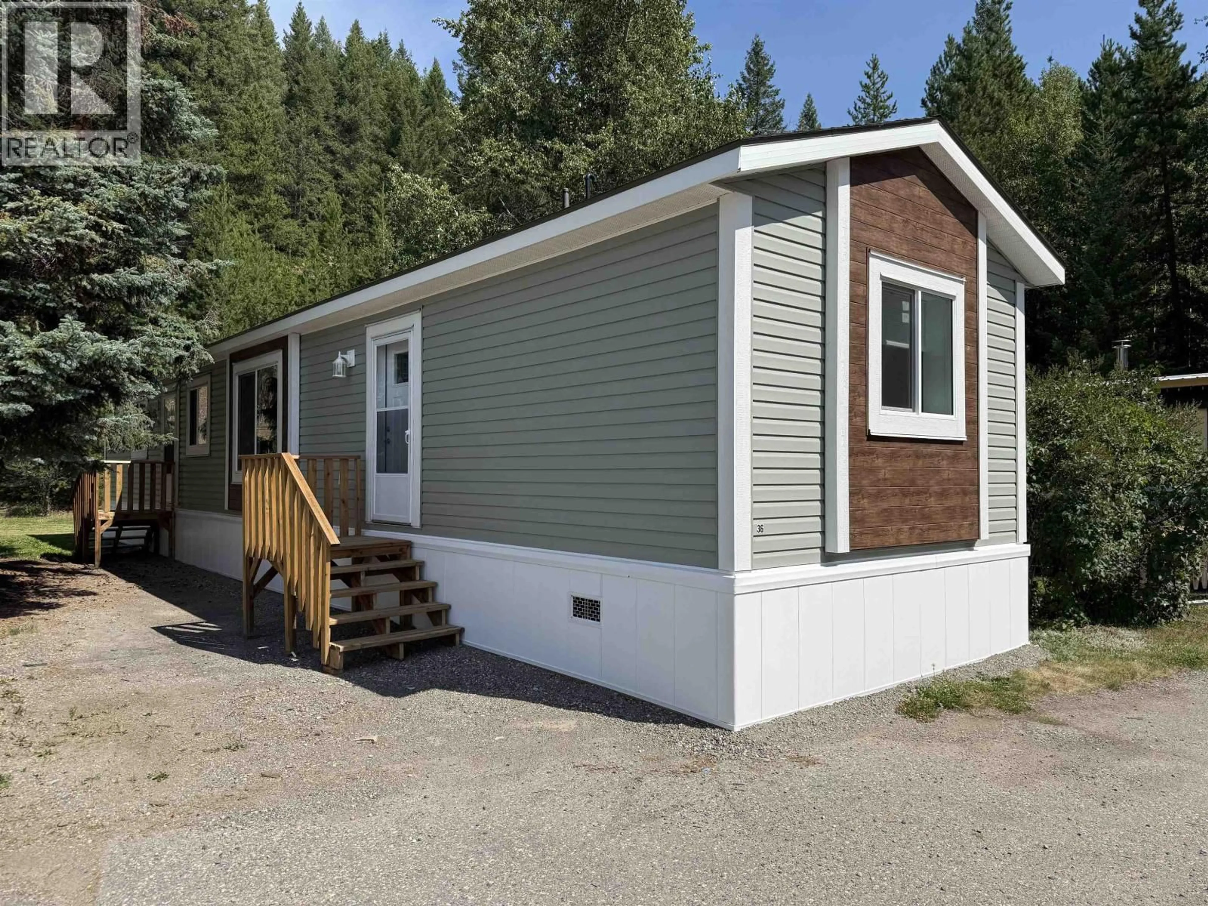 Home with vinyl exterior material, street for 36 - 5130 NORTH NECHAKO ROAD, Prince George British Columbia V2K4V9