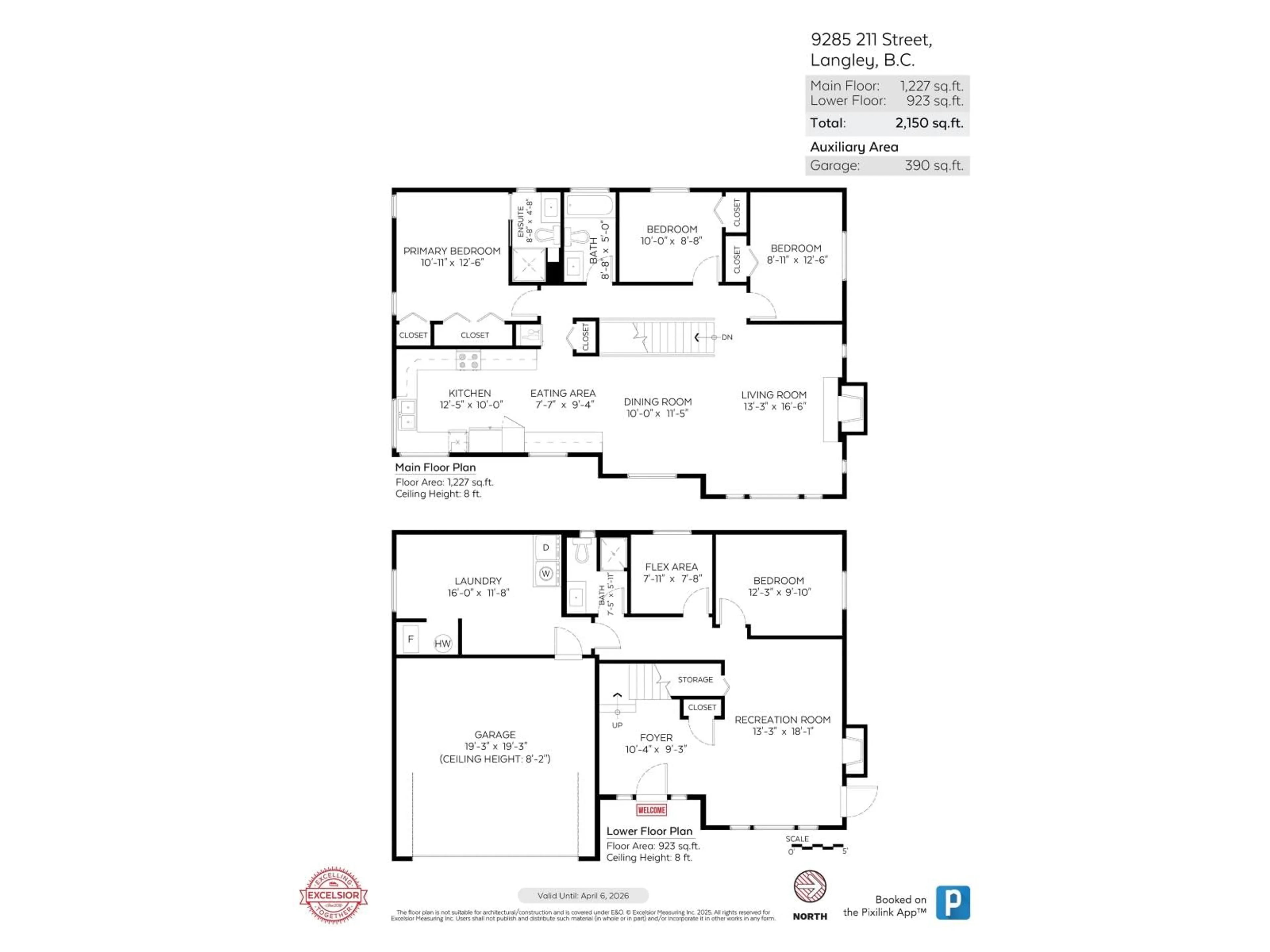 Floor plan for 9285 211, Langley British Columbia V1M2B2