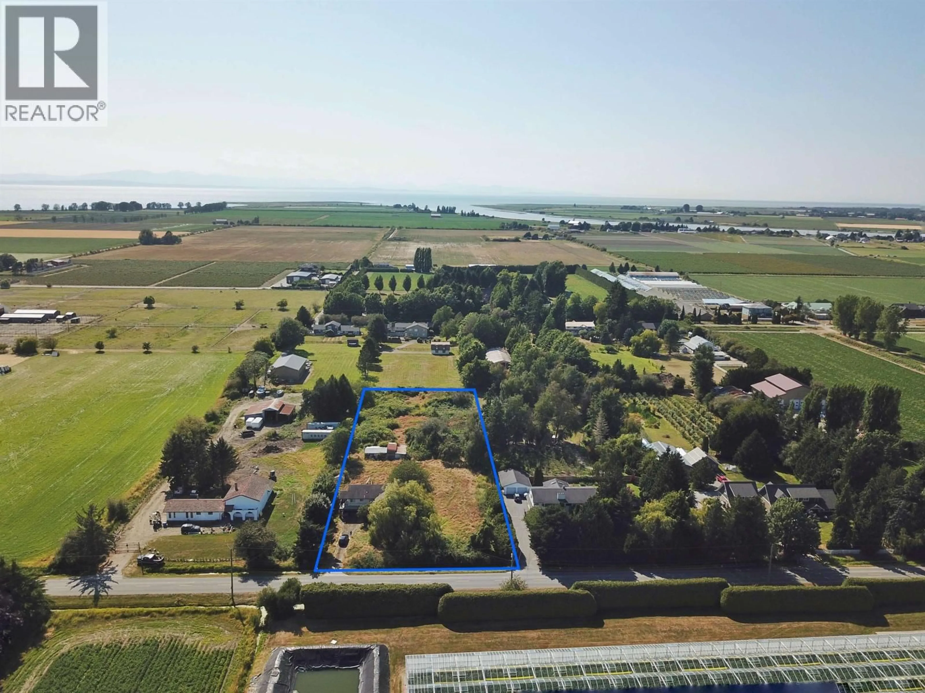 A pic from outside/outdoor area/front of a property/back of a property/a pic from drone, water/lake/river/ocean view for 3499 41B STREET, Delta British Columbia V4K3N2