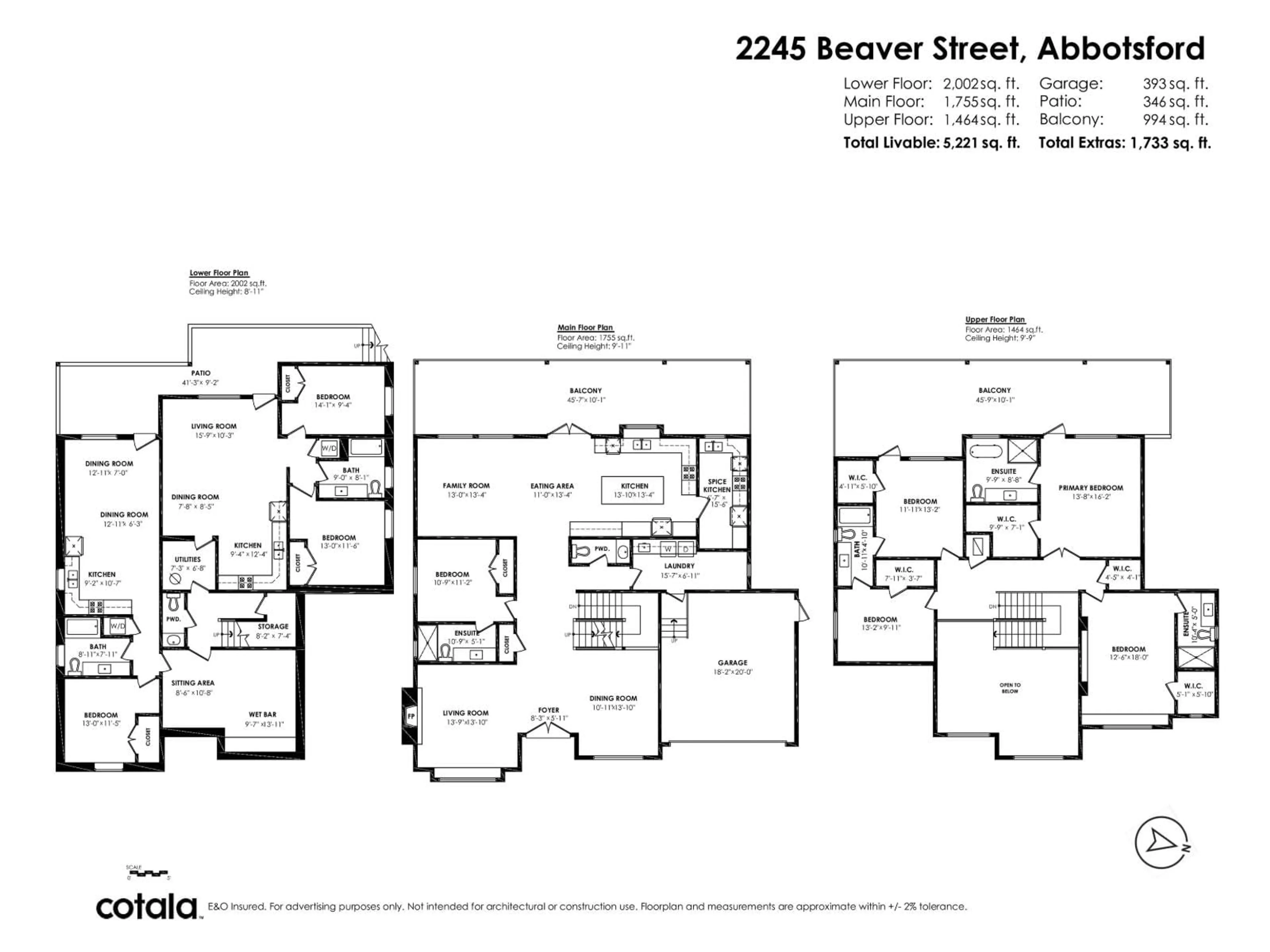 Floor plan for 2245 BEAVER, Abbotsford British Columbia V2T3C9