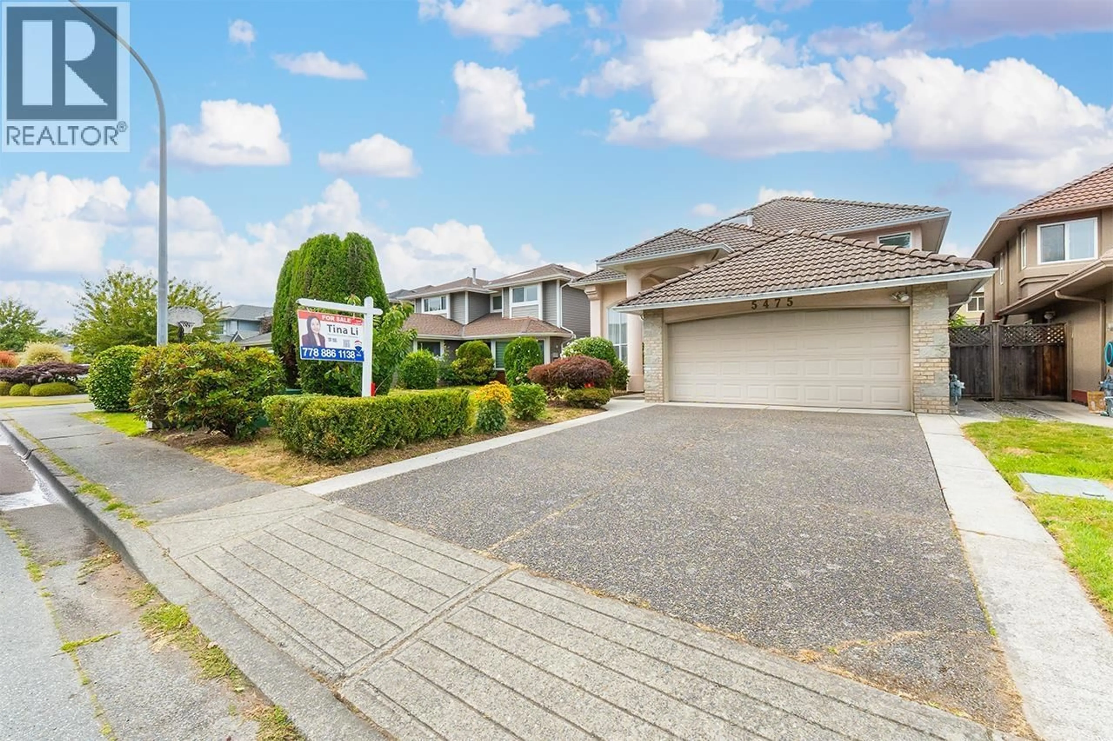 A pic from outside/outdoor area/front of a property/back of a property/a pic from drone, street for 5475 LACKNER CRESCENT, Richmond British Columbia V7E6A4