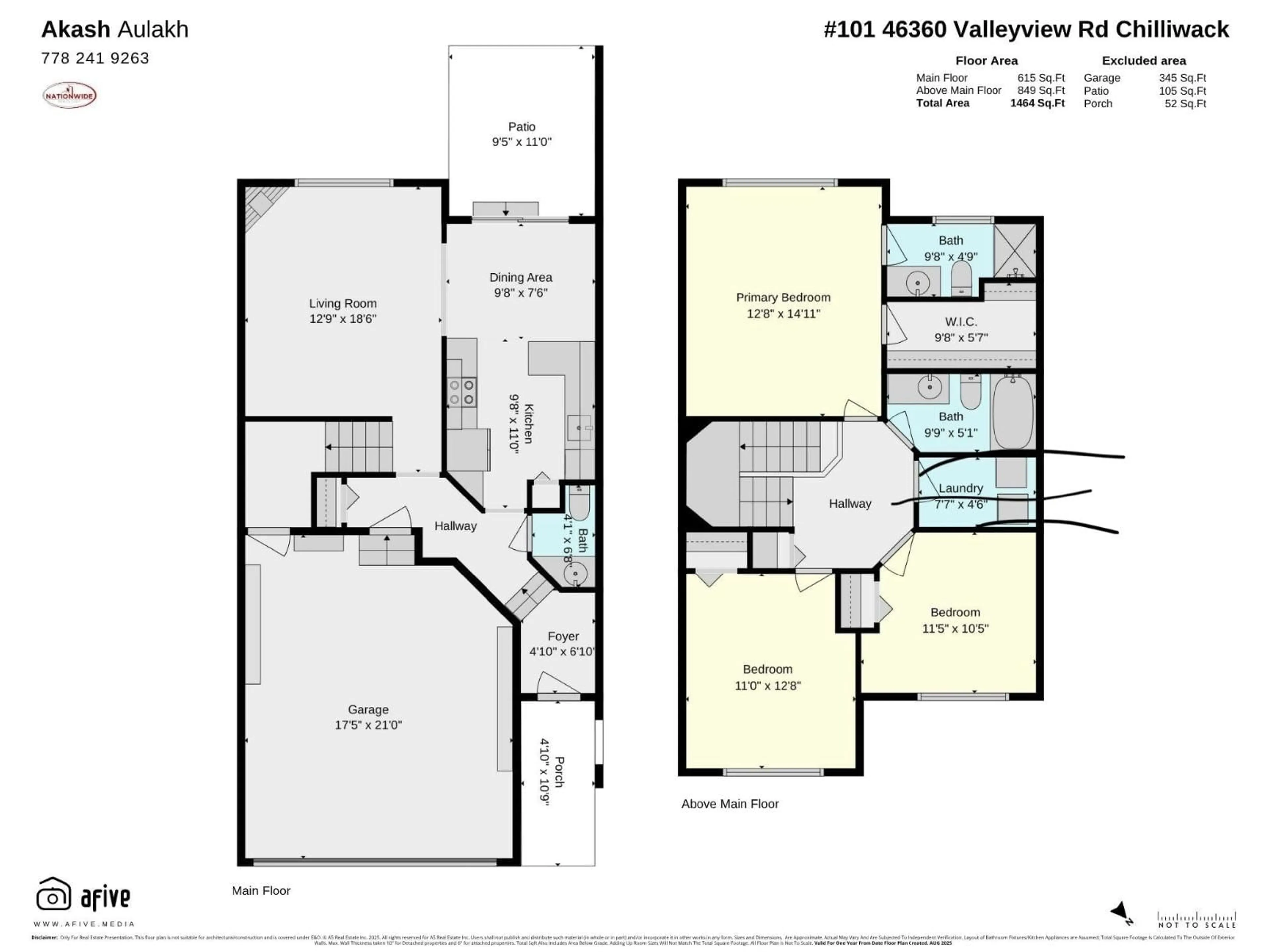 Floor plan for 101 - 46360 VALLEYVIEW ROAD, Chilliwack British Columbia V2R5L7