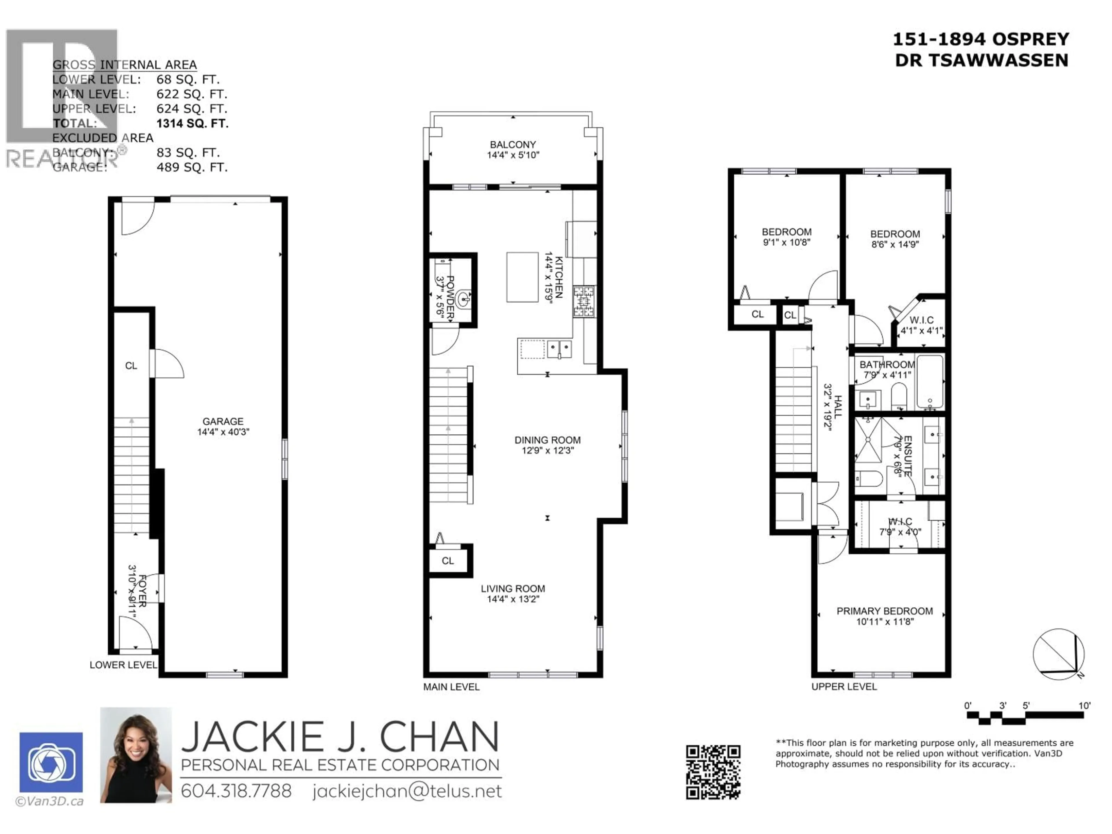Floor plan for 151 - 1894 OSPREY DRIVE, Tsawwassen British Columbia V4M0C3