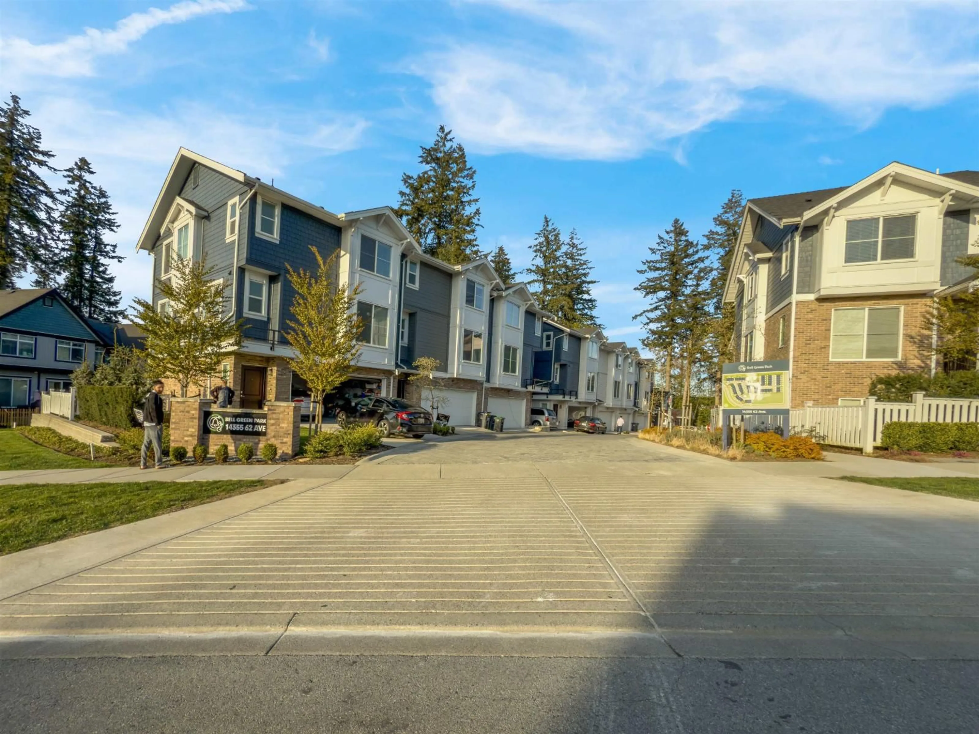 A pic from outside/outdoor area/front of a property/back of a property/a pic from drone, street for 16 - 14355 62, Surrey British Columbia V3X0K6