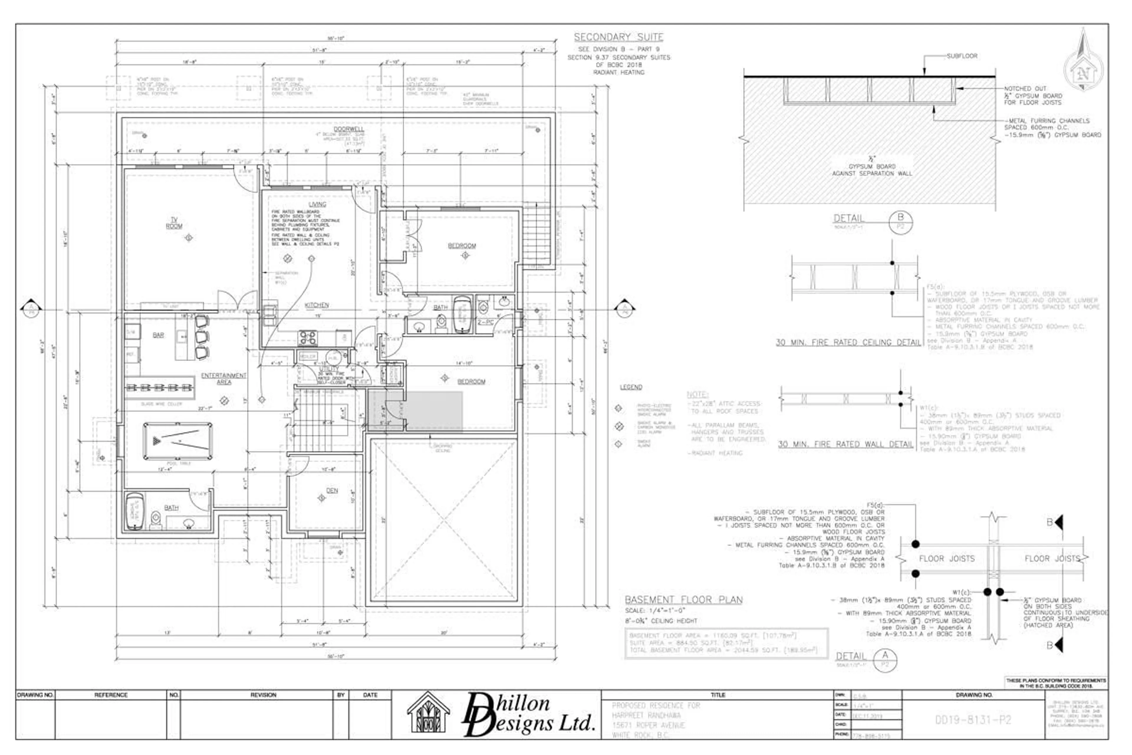 Floor plan for 15671 ROPER, White Rock British Columbia V4B2G9