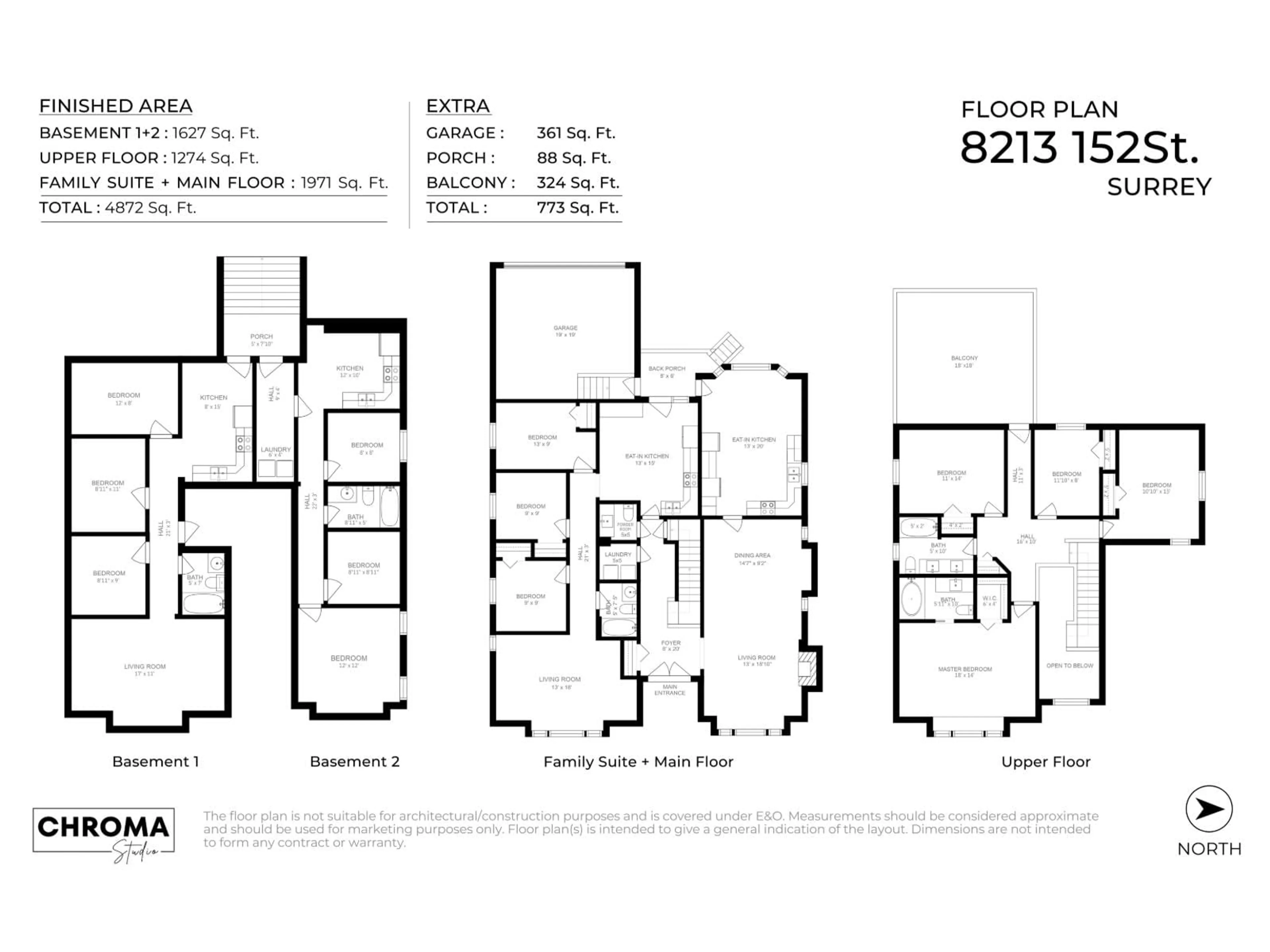 Floor plan for 8213 152, Surrey British Columbia V3S3M6