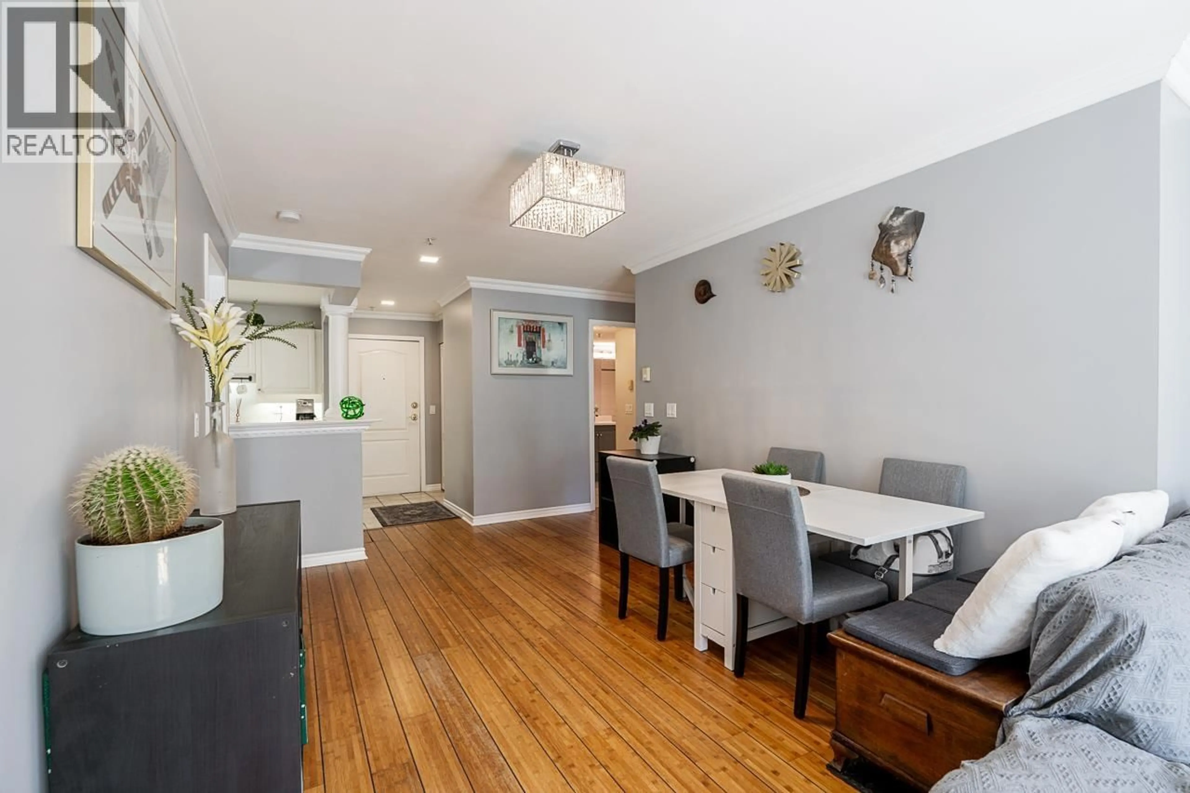 Dining room, wood/laminate floor for 110 - 1669 GRANT AVENUE, Port Coquitlam British Columbia V3B7W9