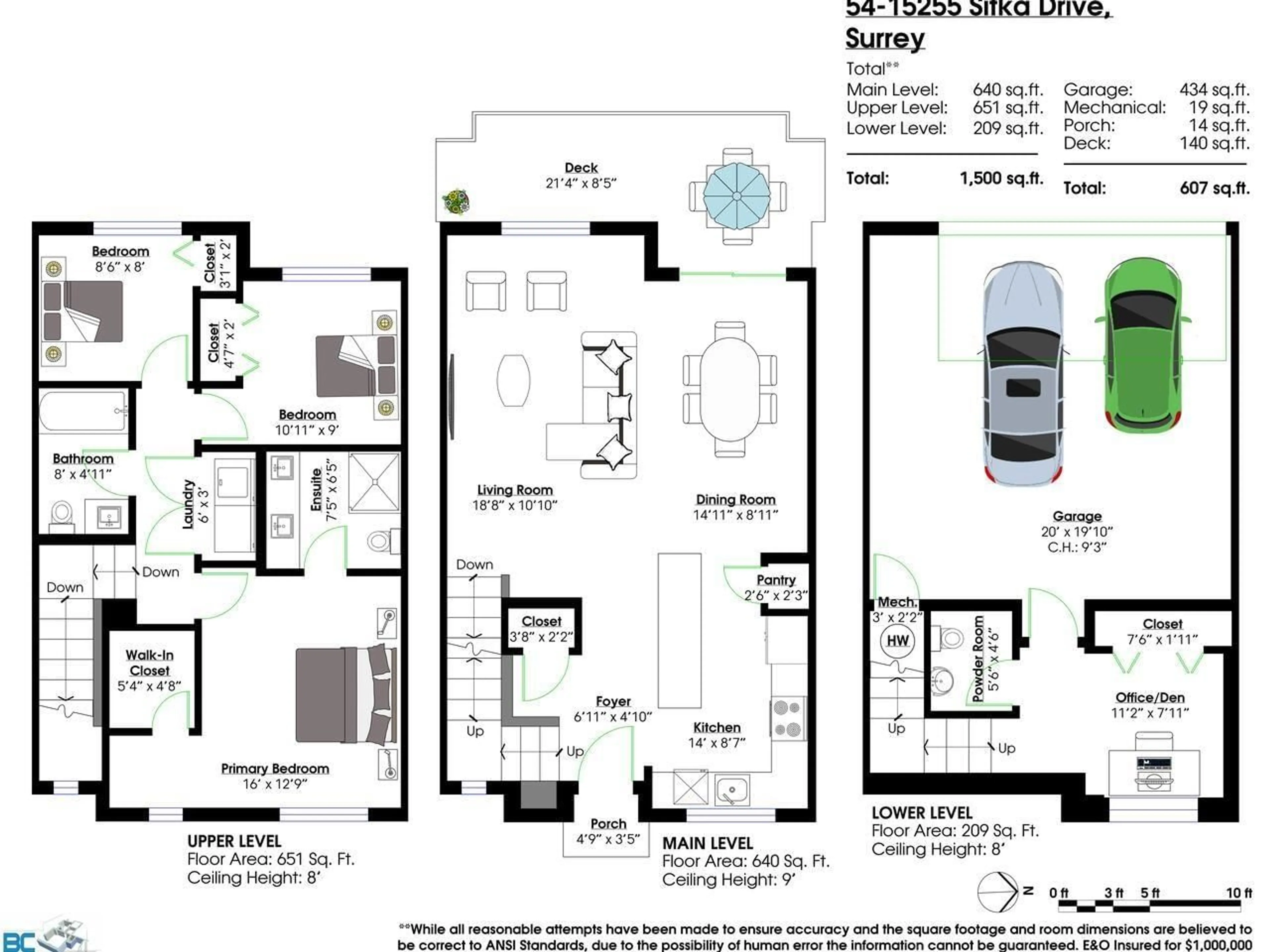 Floor plan for 54 - 15255 SITKA, Surrey British Columbia V3S0B1