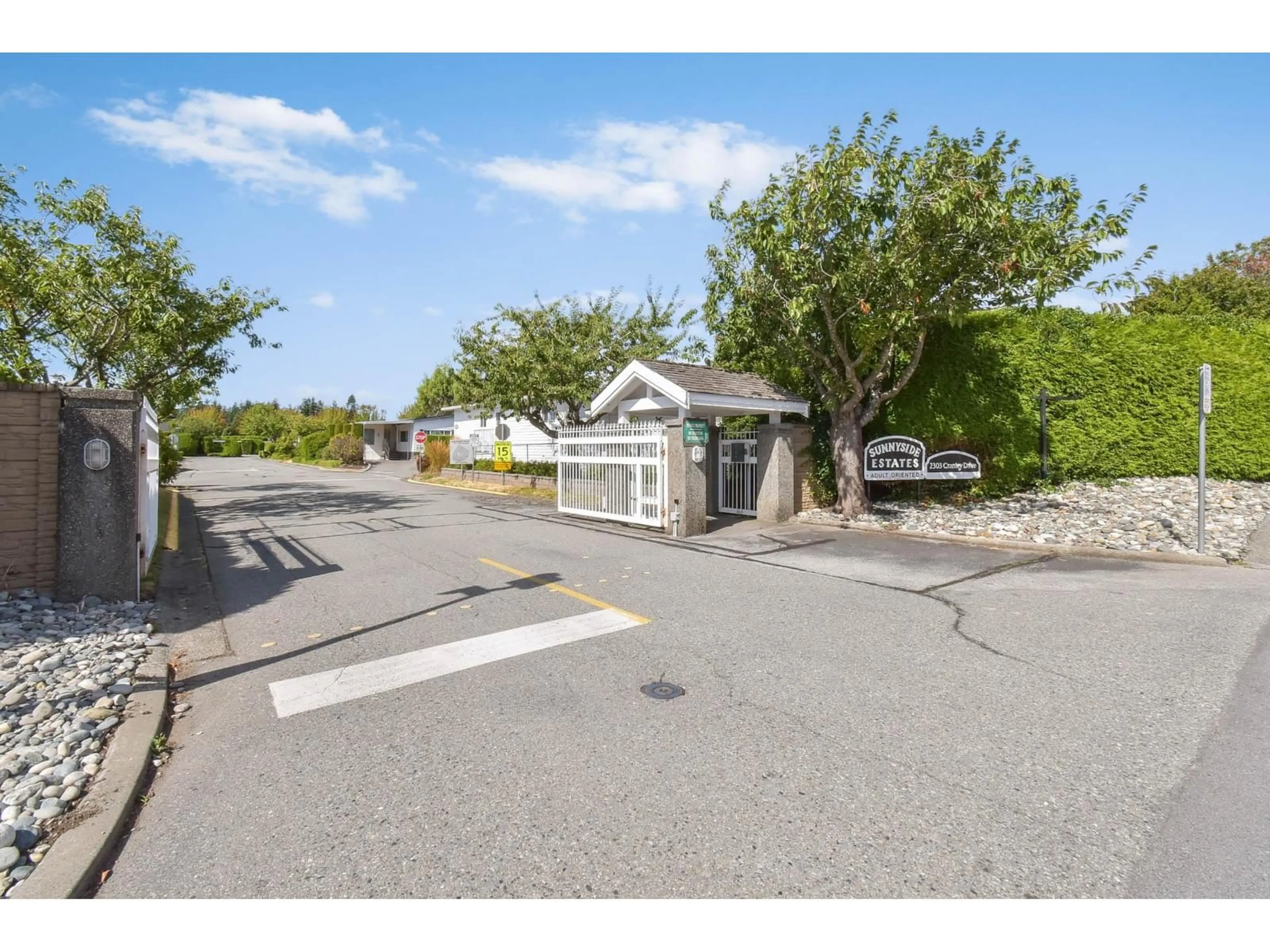 A pic from outside/outdoor area/front of a property/back of a property/a pic from drone, street for 86 - 2303 CRANLEY, Surrey British Columbia V4A7V3