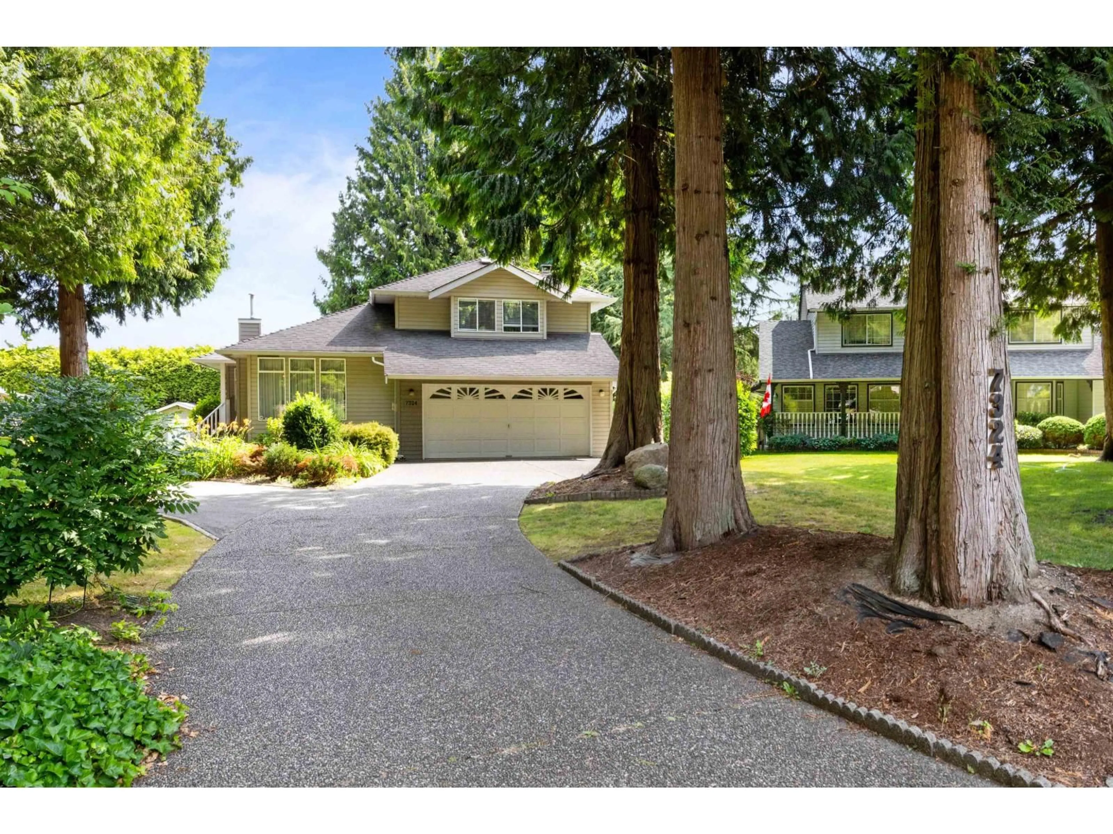 Home with vinyl exterior material, street for 7324 149A, Surrey British Columbia V3S3H3