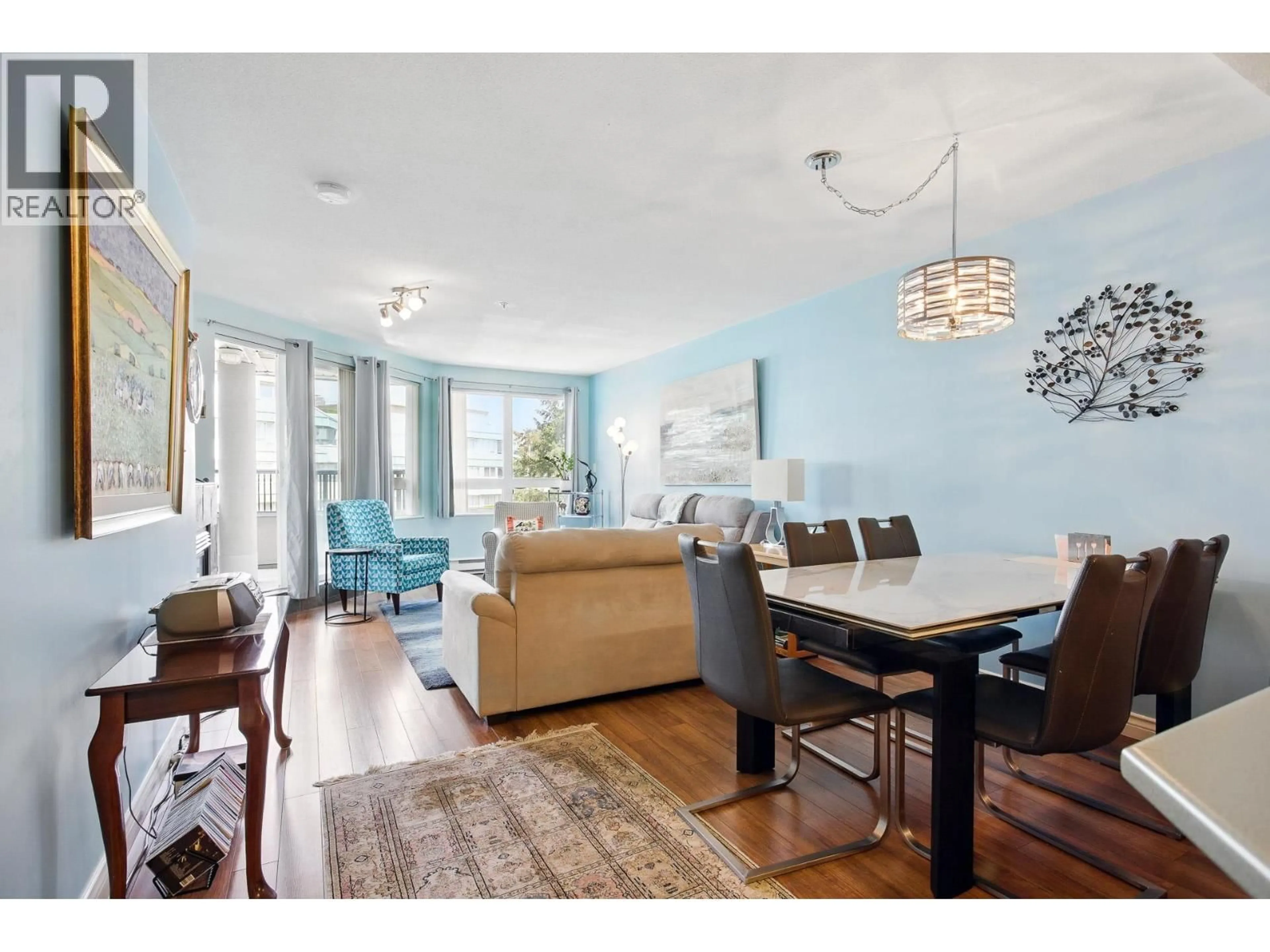 Living room with furniture, wood/laminate floor for 326 - 2099 LOUGHEED HIGHWAY, Port Coquitlam British Columbia V3B1A8