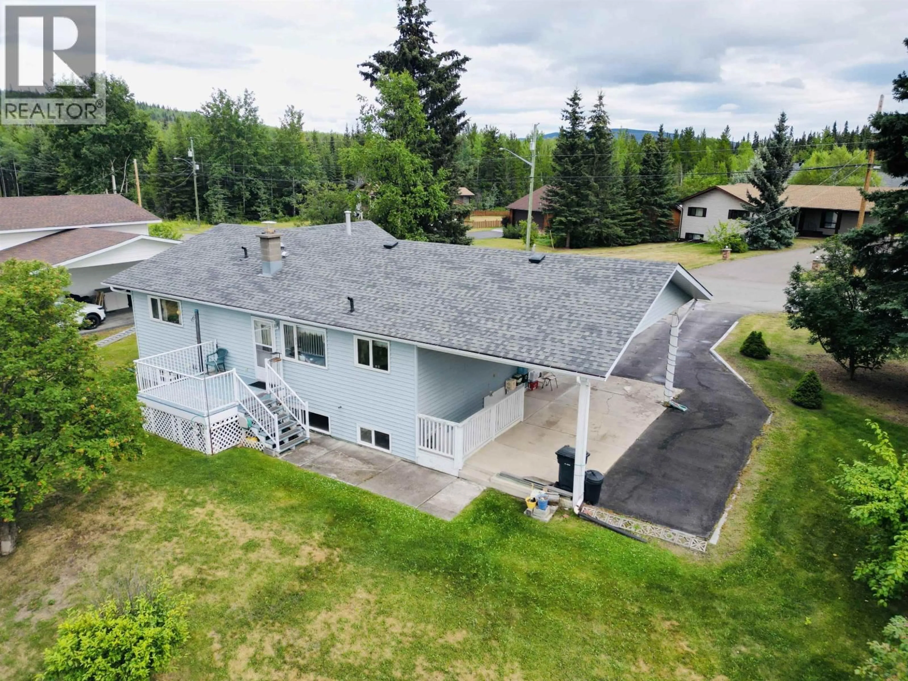 A pic from outside/outdoor area/front of a property/back of a property/a pic from drone, unknown for 605 5TH AVENUE, Burns Lake British Columbia V0J1E0