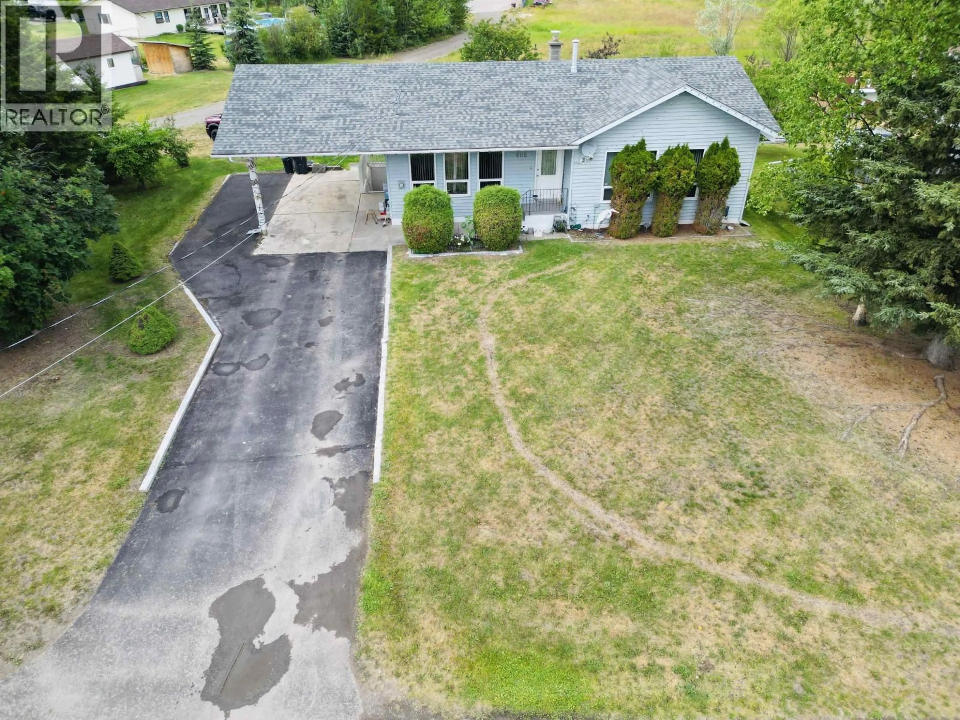 A pic from outside/outdoor area/front of a property/back of a property/a pic from drone, street for 605 5TH AVENUE, Burns Lake British Columbia V0J1E0