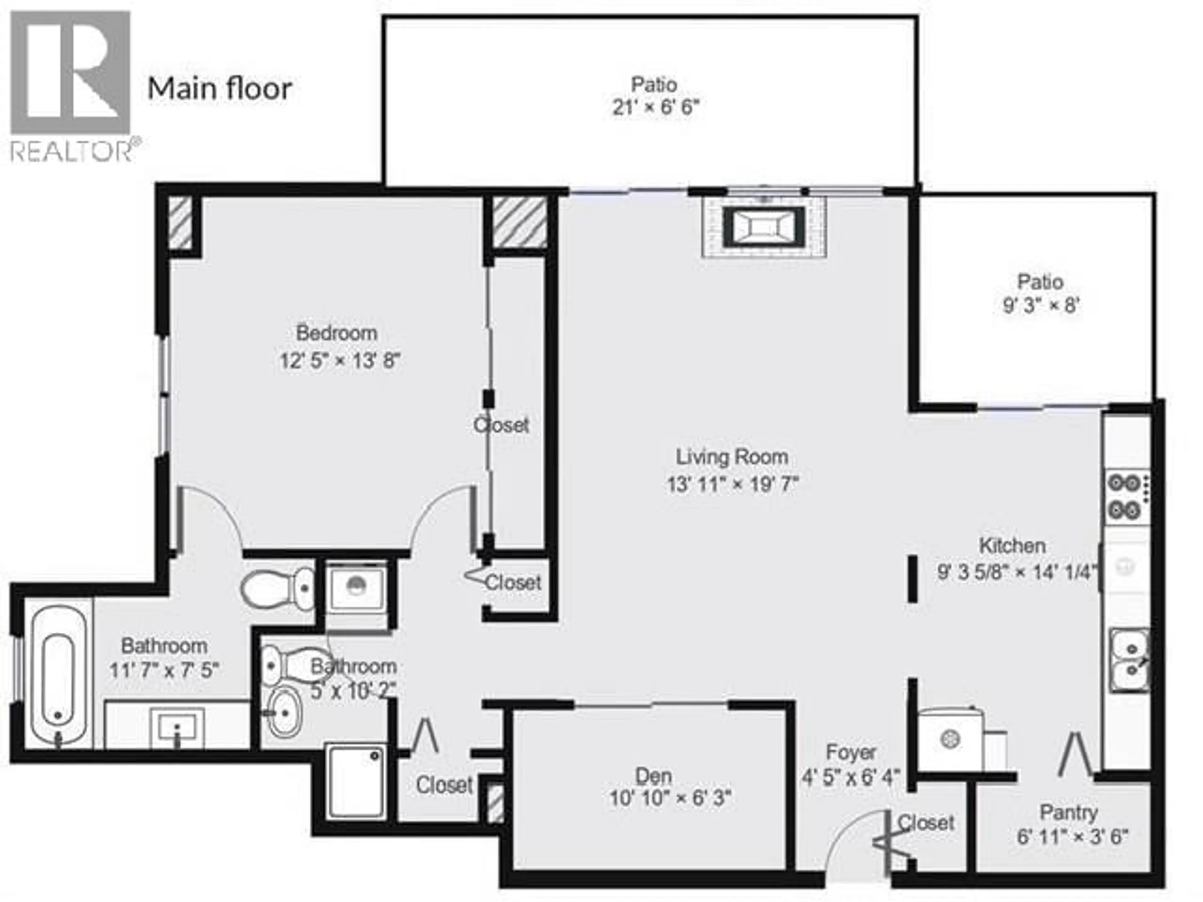 Floor plan for 1 - 551 AUSTIN AVENUE, Coquitlam British Columbia V3K6R7
