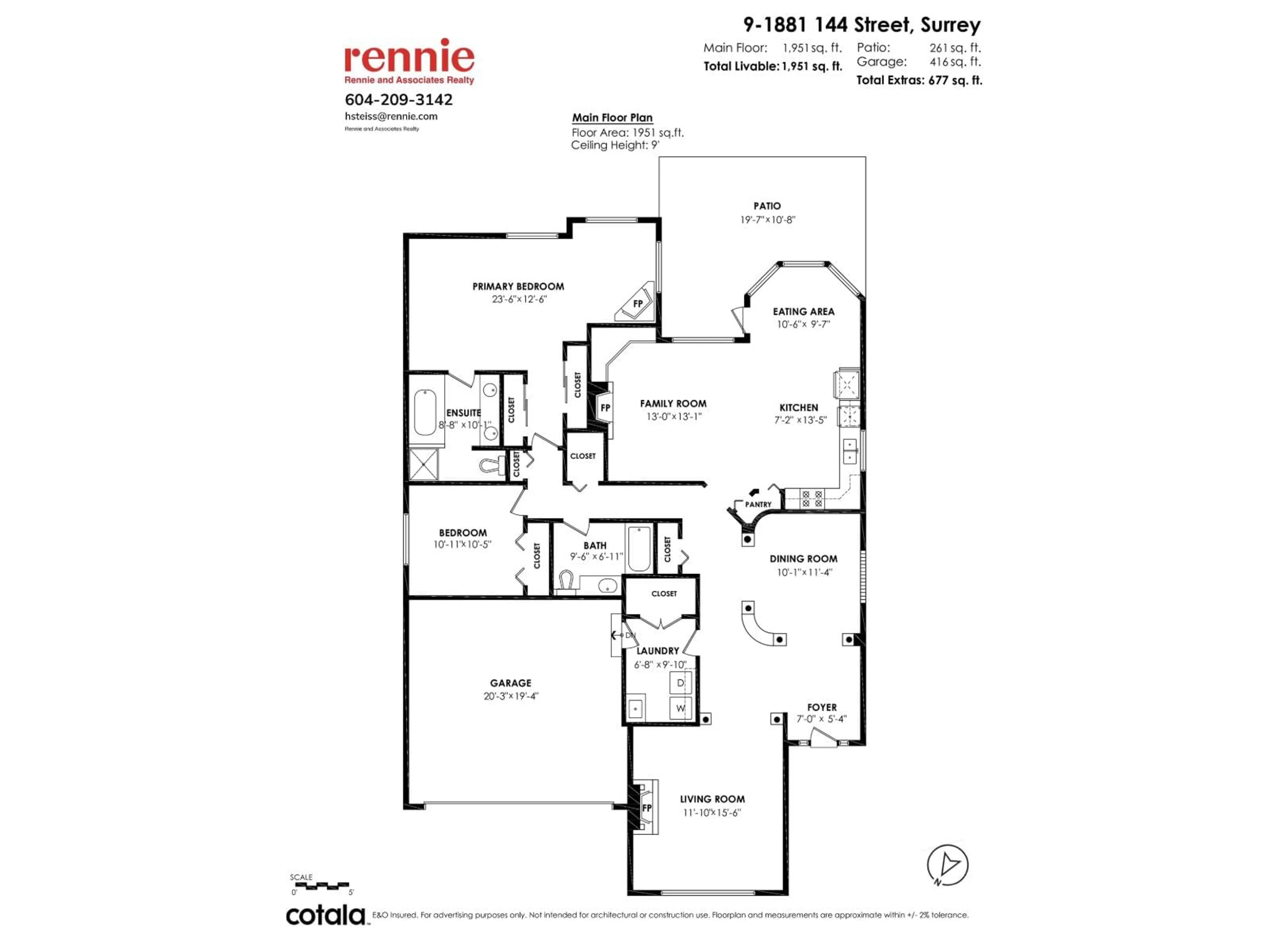 Floor plan for 9 - 1881 144, Surrey British Columbia V4A7E8