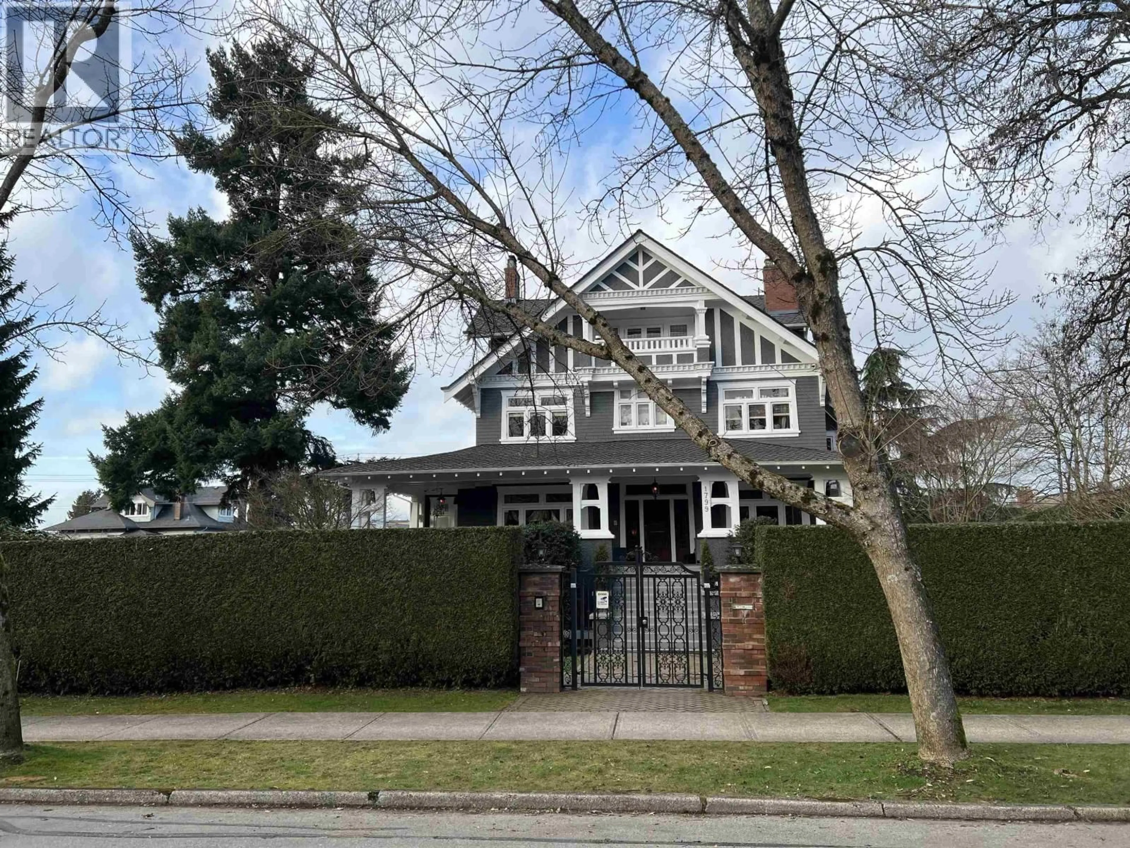 Home with brick exterior material, street for 1799 CEDAR CRESCENT, Vancouver British Columbia V6J2R1