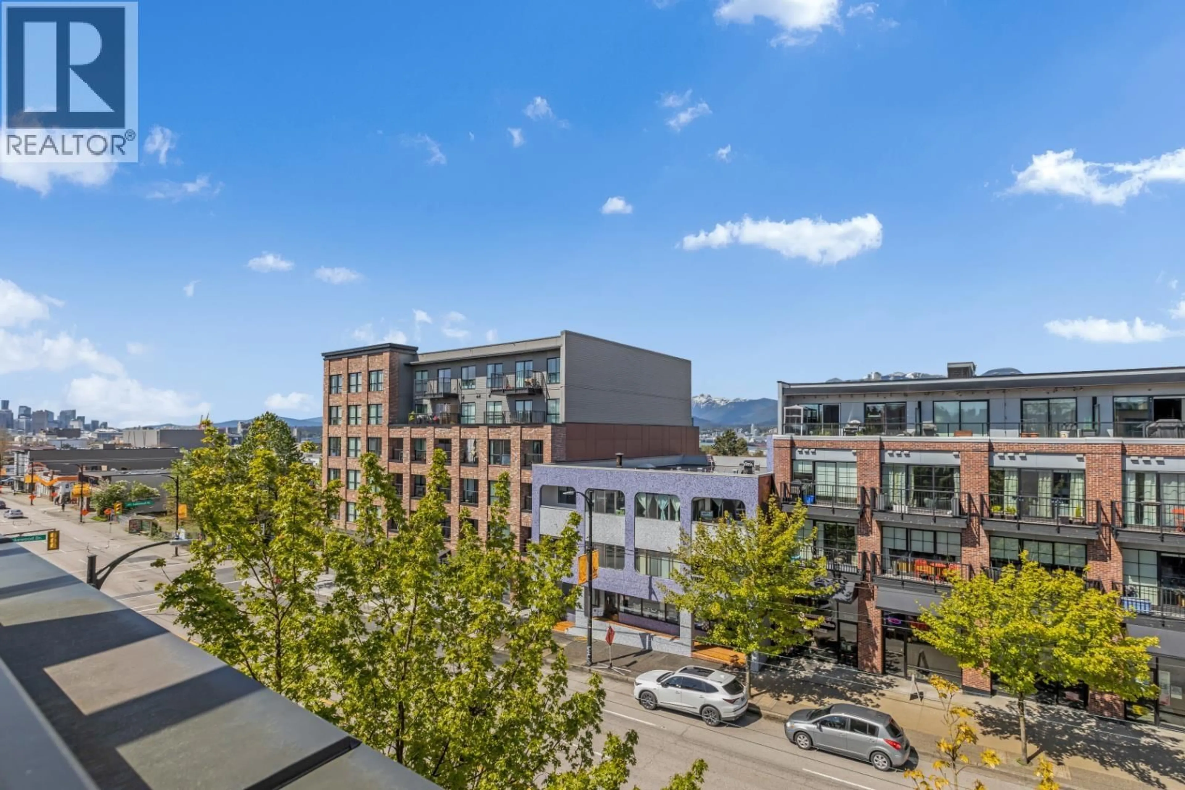 A pic from outside/outdoor area/front of a property/back of a property/a pic from drone, city buildings view from balcony for PH22 - 2150 HASTINGS STREET, Vancouver British Columbia V5L0A5