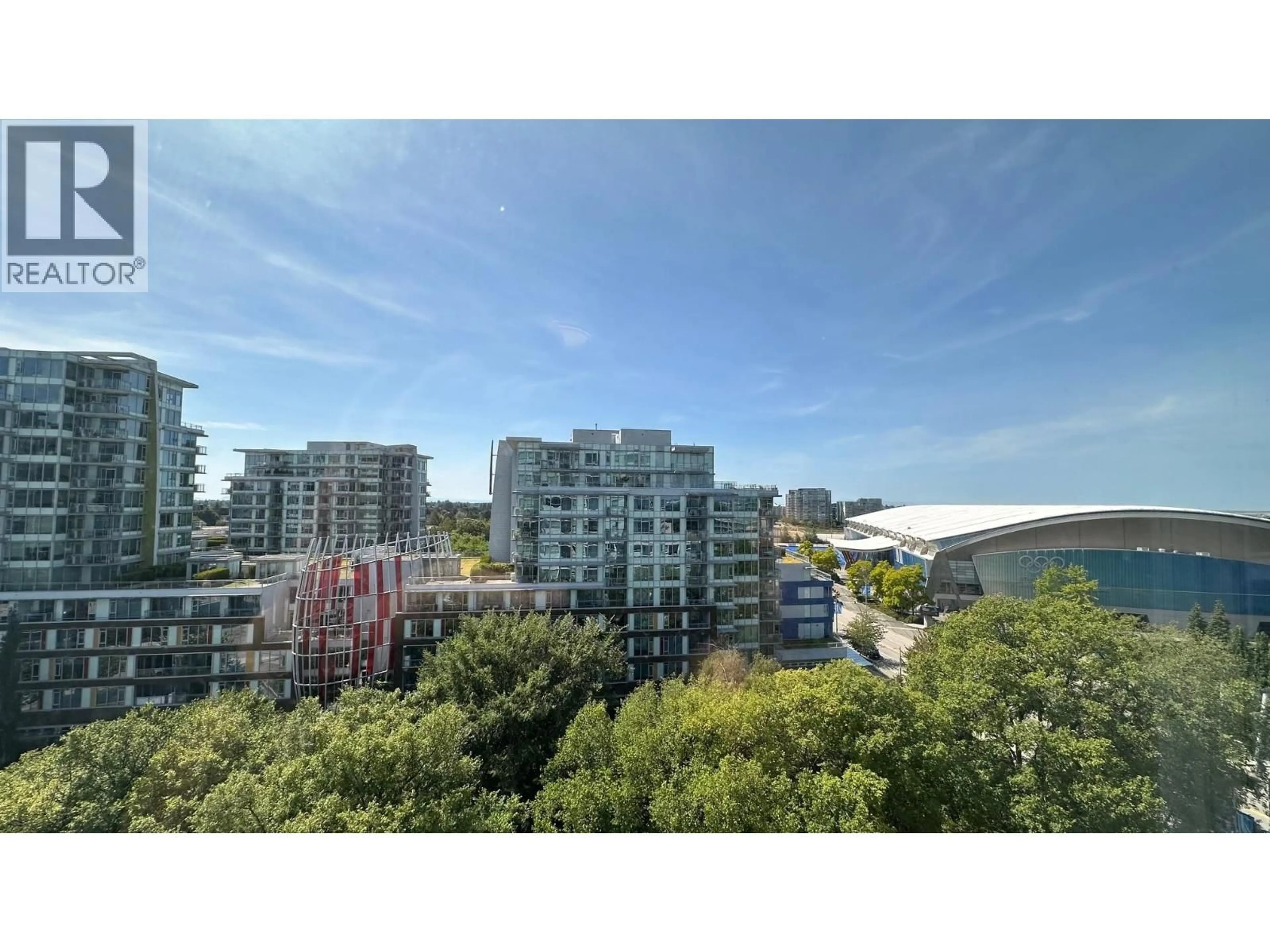 A pic from outside/outdoor area/front of a property/back of a property/a pic from drone, city buildings view from balcony for 1005 - 5508 HOLLYBRIDGE WAY, Richmond British Columbia V7C0C7