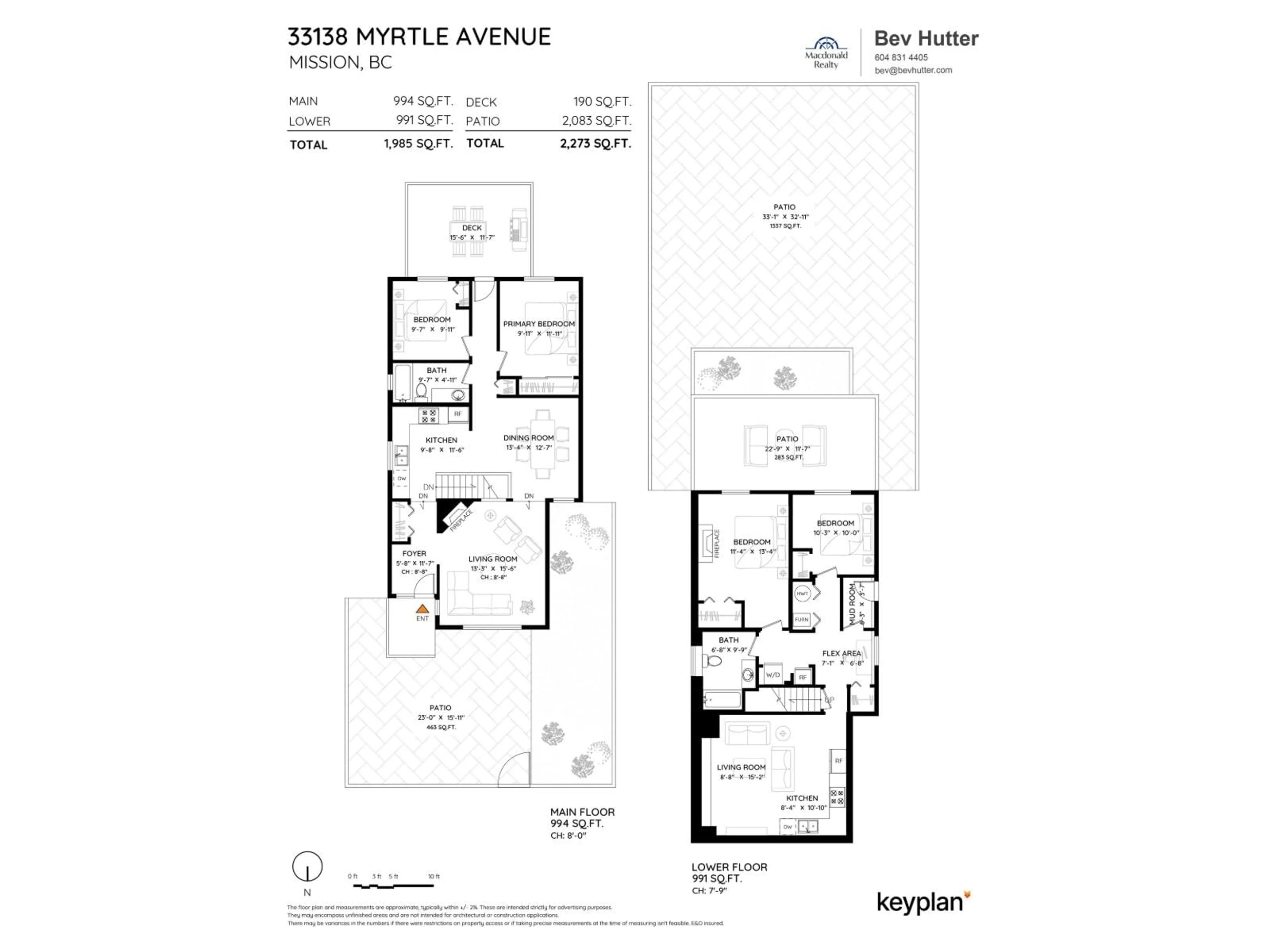 Floor plan for 33138 MYRTLE, Mission British Columbia V2V5W1