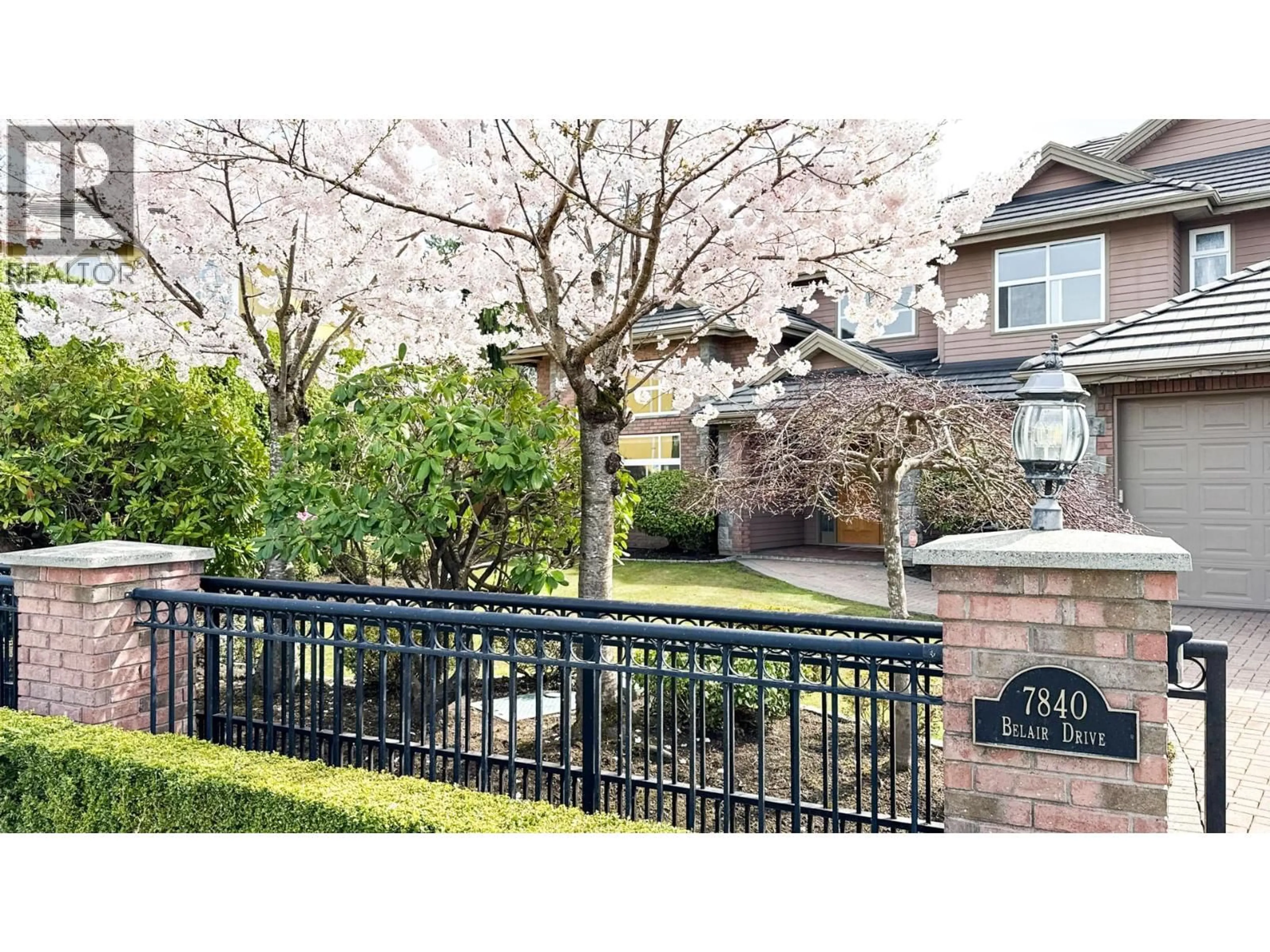 A pic from outside/outdoor area/front of a property/back of a property/a pic from drone, street for 7840 BELAIR DRIVE, Richmond British Columbia V7A1B8