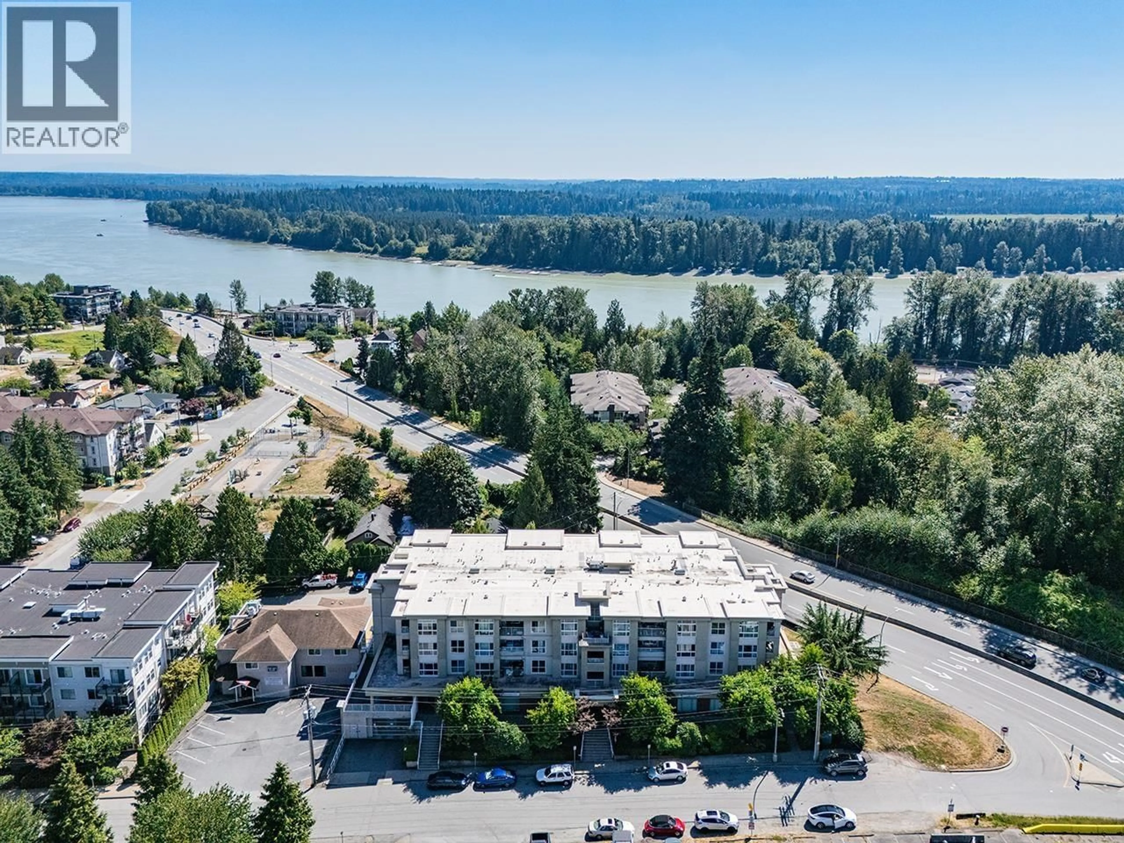 A pic from outside/outdoor area/front of a property/back of a property/a pic from drone, water/lake/river/ocean view for 104 - 22230 NORTH AVENUE, Maple Ridge British Columbia V2X2L5