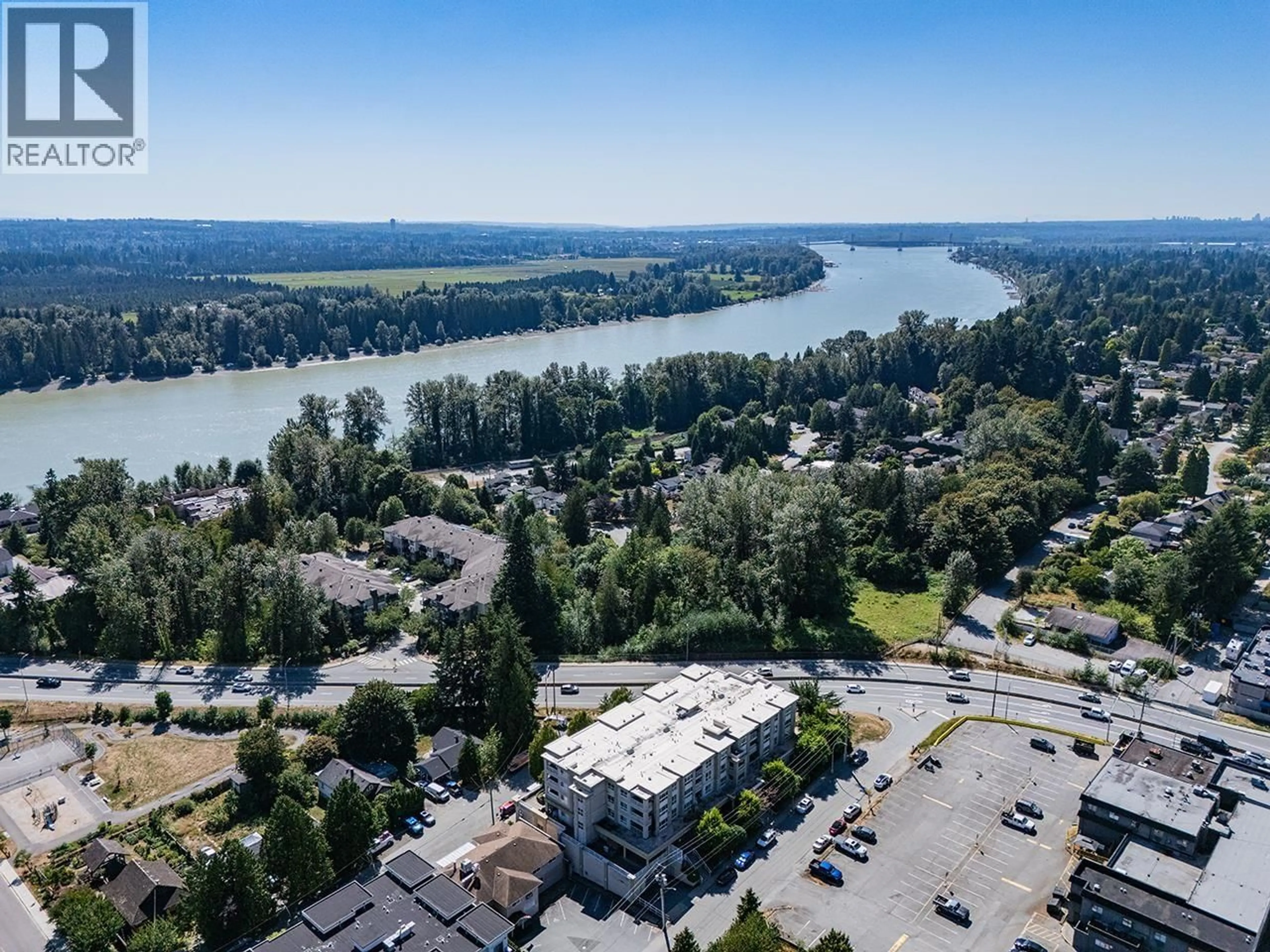 A pic from outside/outdoor area/front of a property/back of a property/a pic from drone, water/lake/river/ocean view for 104 - 22230 NORTH AVENUE, Maple Ridge British Columbia V2X2L5
