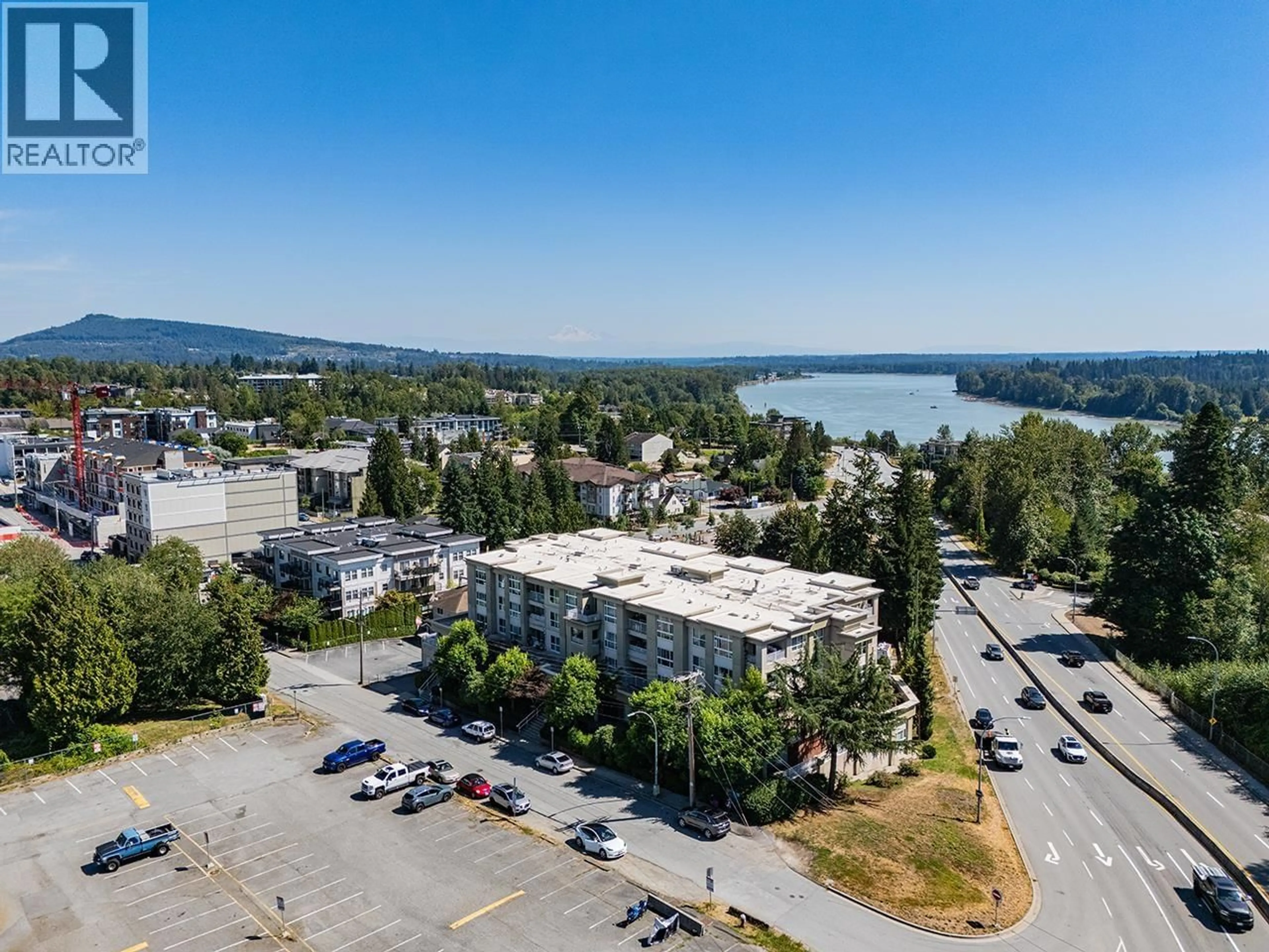 A pic from outside/outdoor area/front of a property/back of a property/a pic from drone, water/lake/river/ocean view for 104 - 22230 NORTH AVENUE, Maple Ridge British Columbia V2X2L5