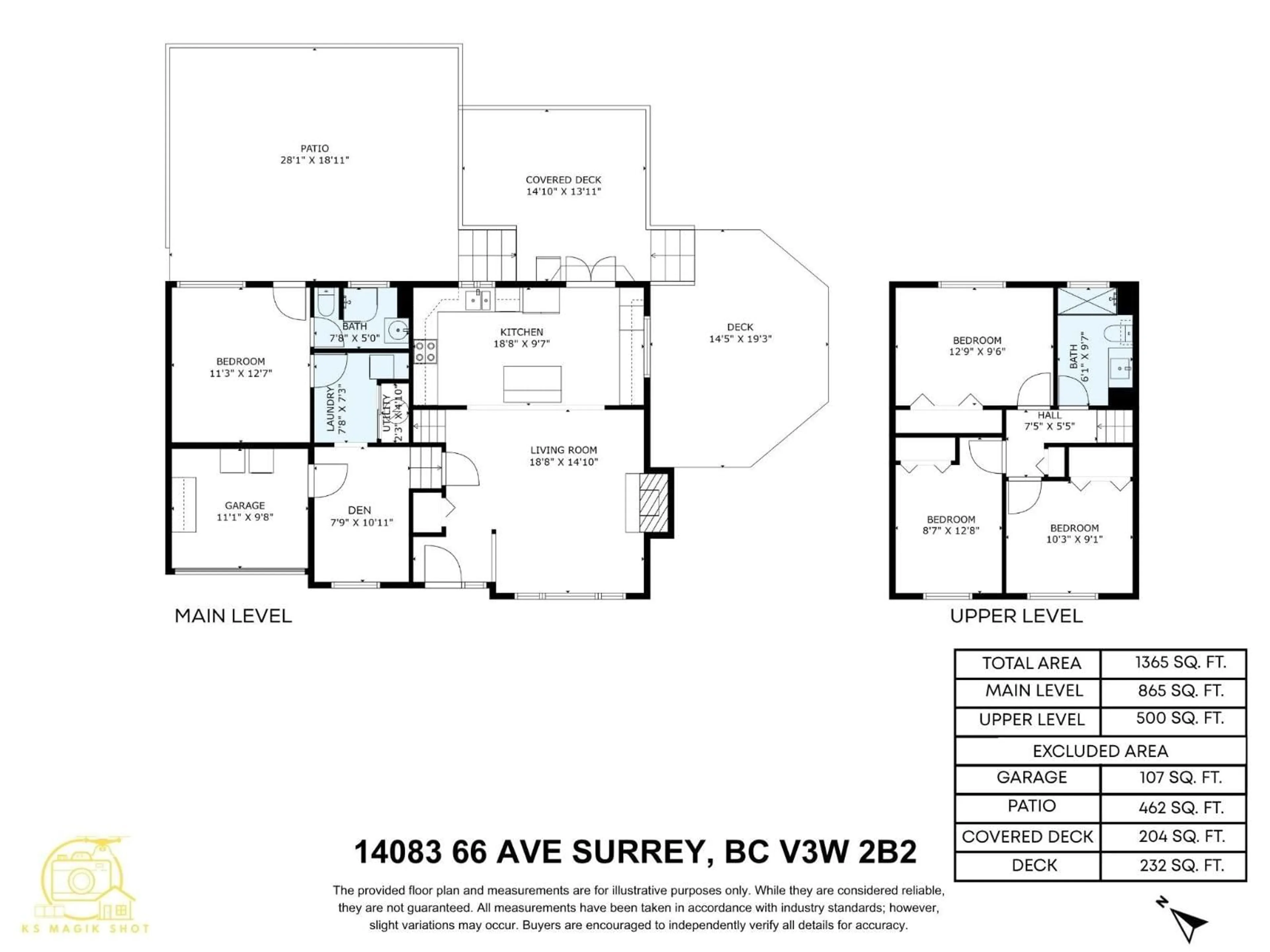 Floor plan for 14083 66, Surrey British Columbia V3W2B2