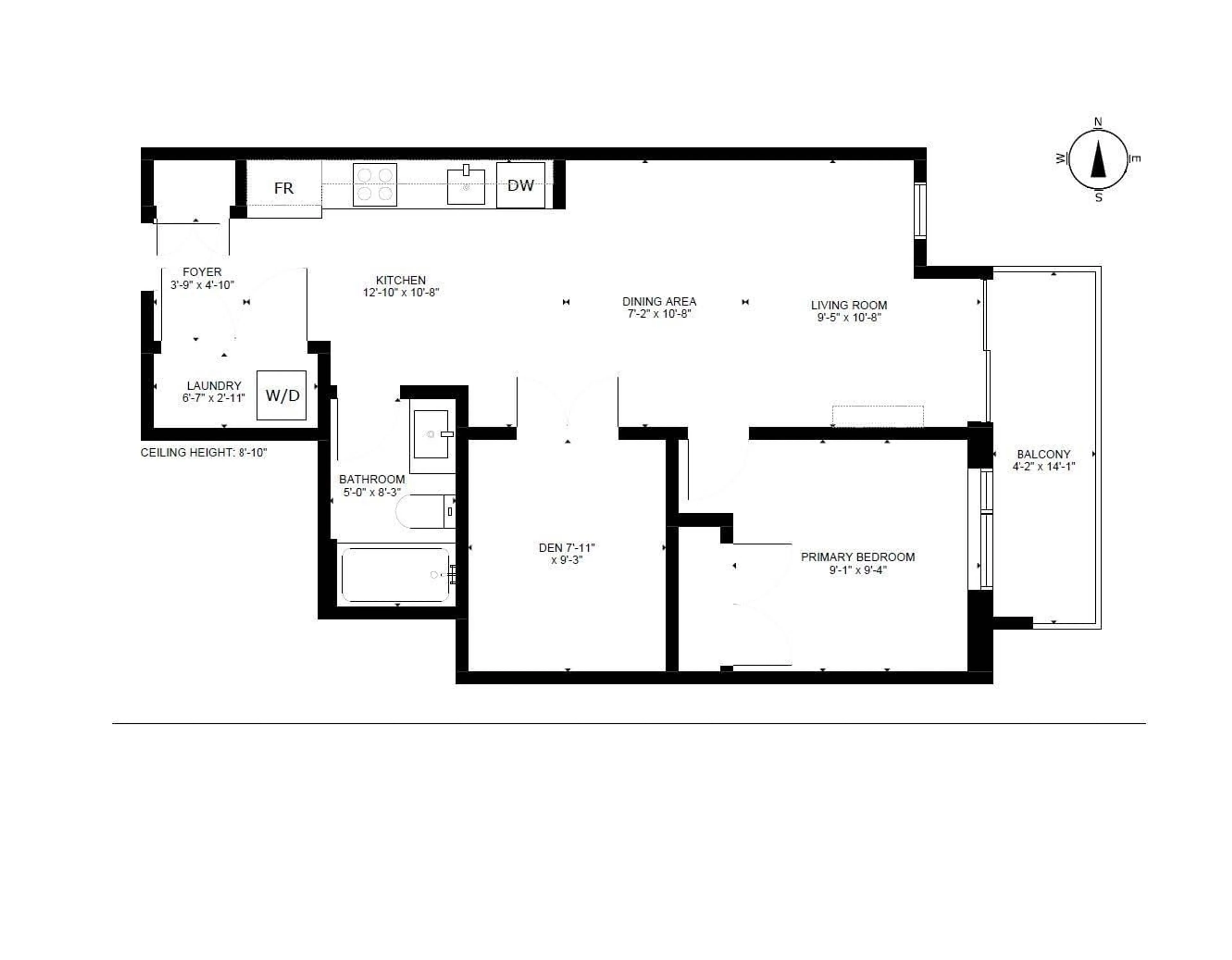 Floor plan for 301 - 10616 132, Surrey British Columbia V3T0T3
