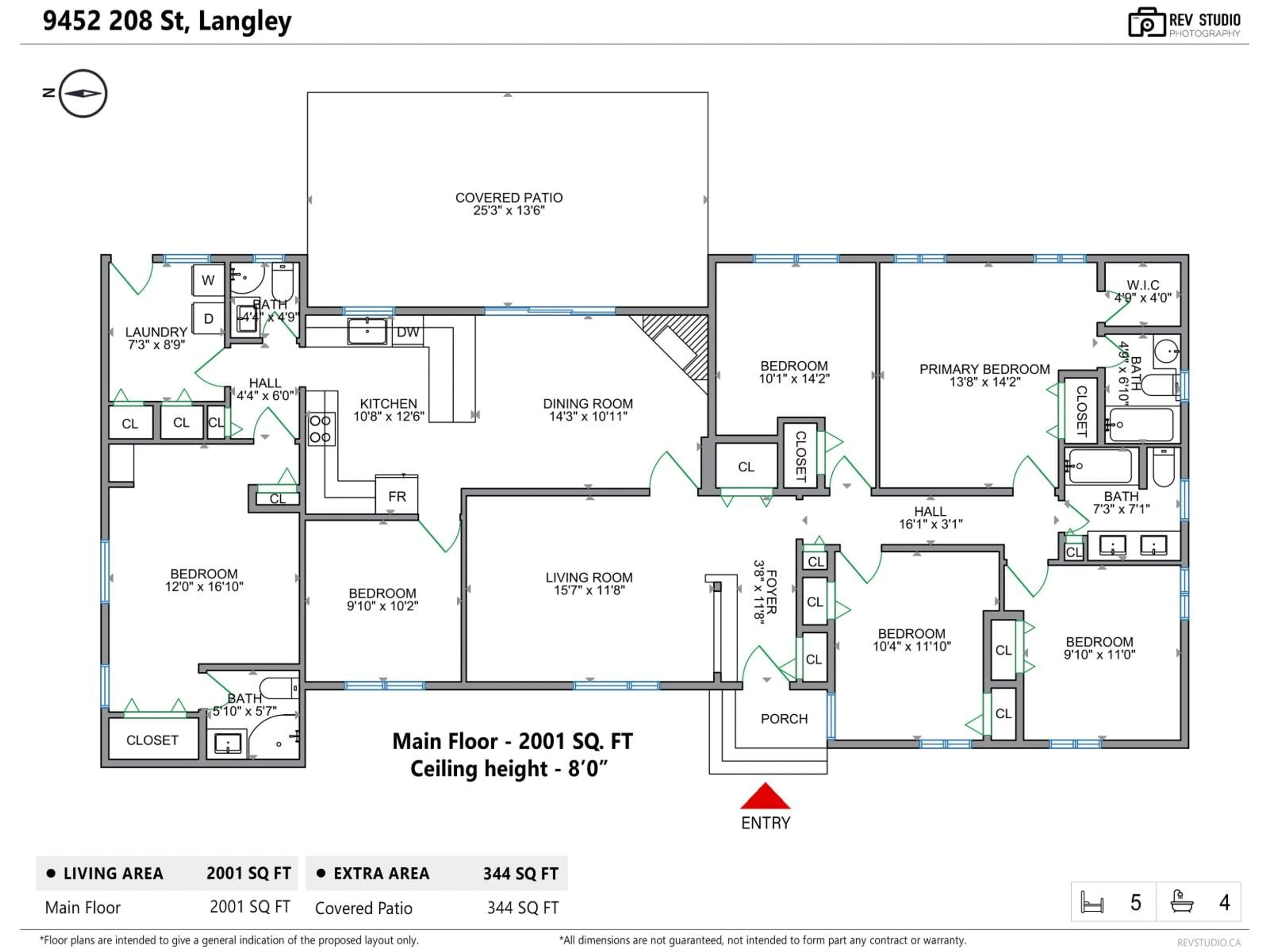Floor plan for 9452 208, Langley British Columbia V1M2Y9
