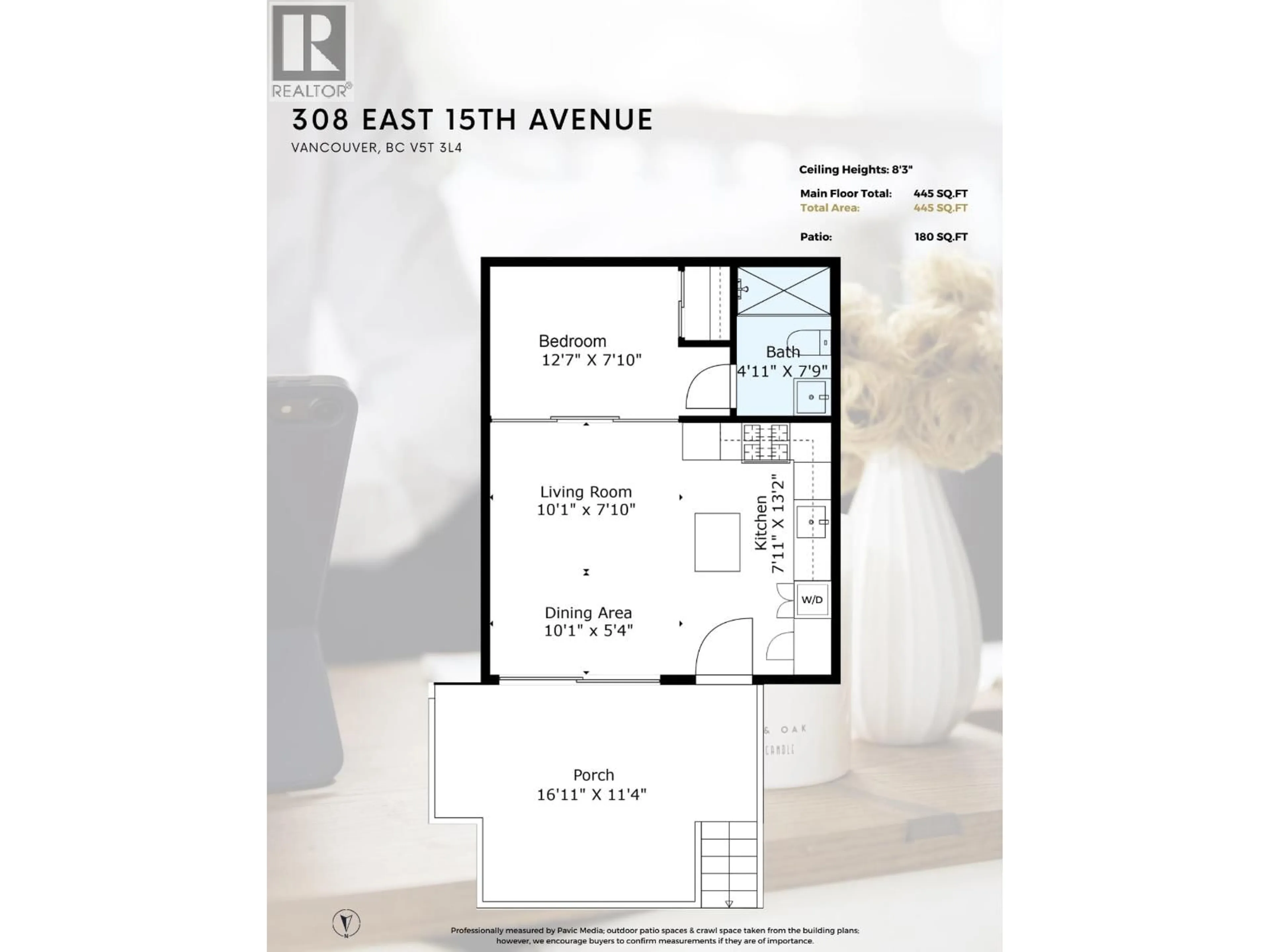 Floor plan for 308 15TH AVENUE, Vancouver British Columbia V5T2R1