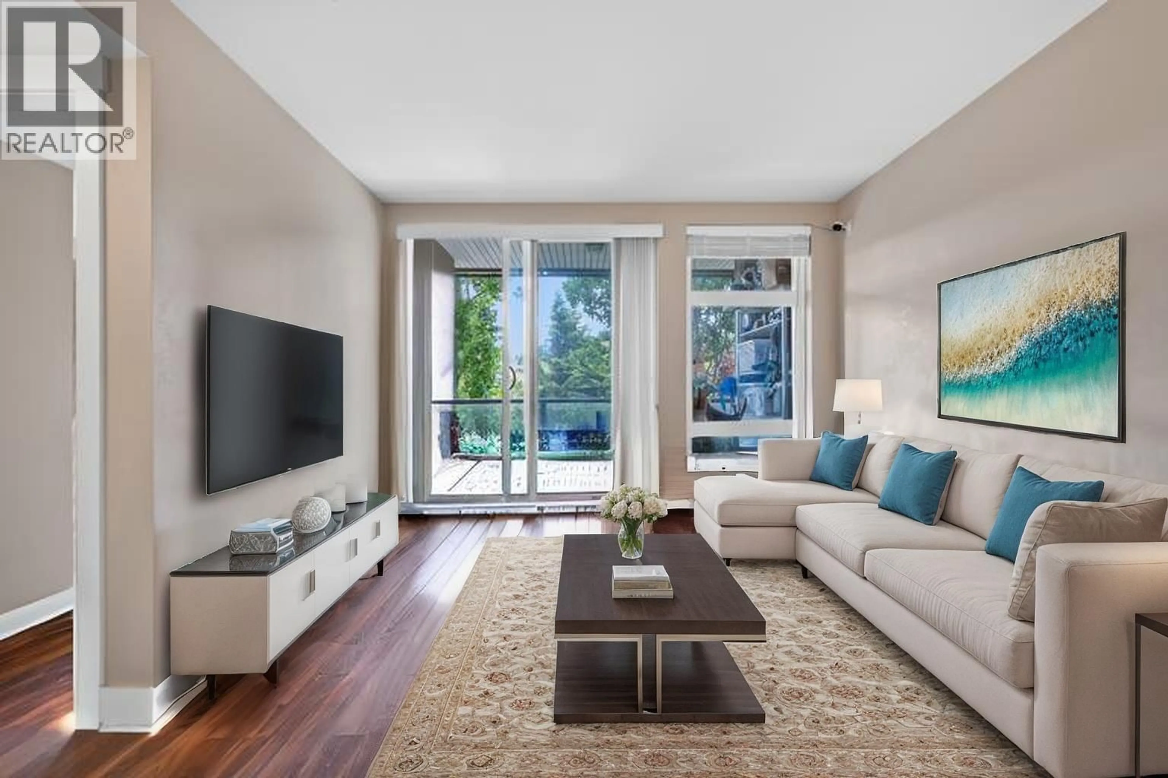 Living room with furniture, unknown for 302 - 55 EIGHTH AVENUE, New Westminster British Columbia V3L0E8