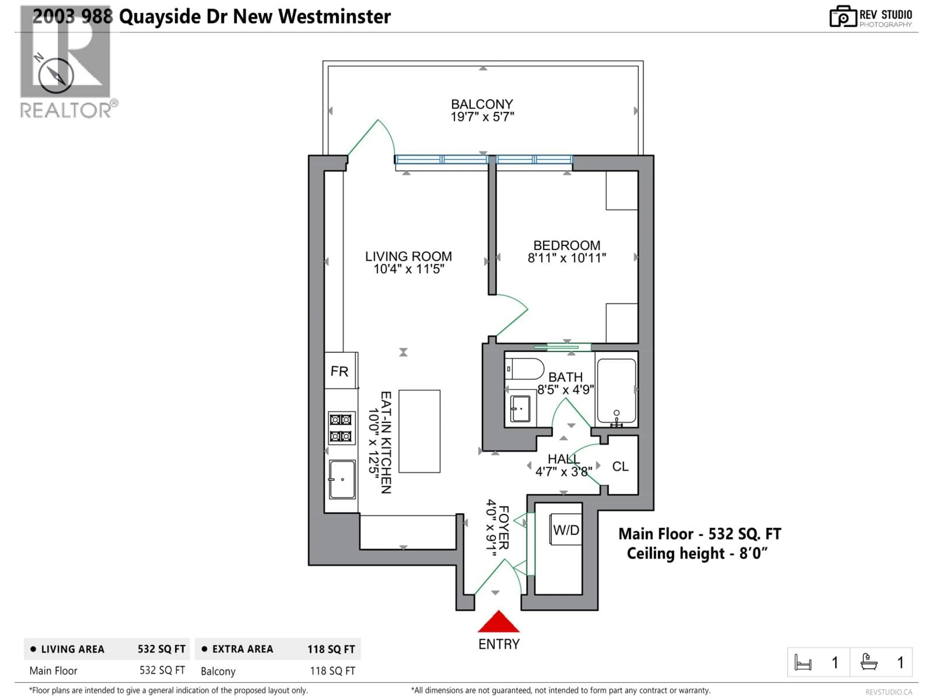 Floor plan for 2003 - 988 QUAYSIDE DRIVE, New Westminster British Columbia V3M0L5
